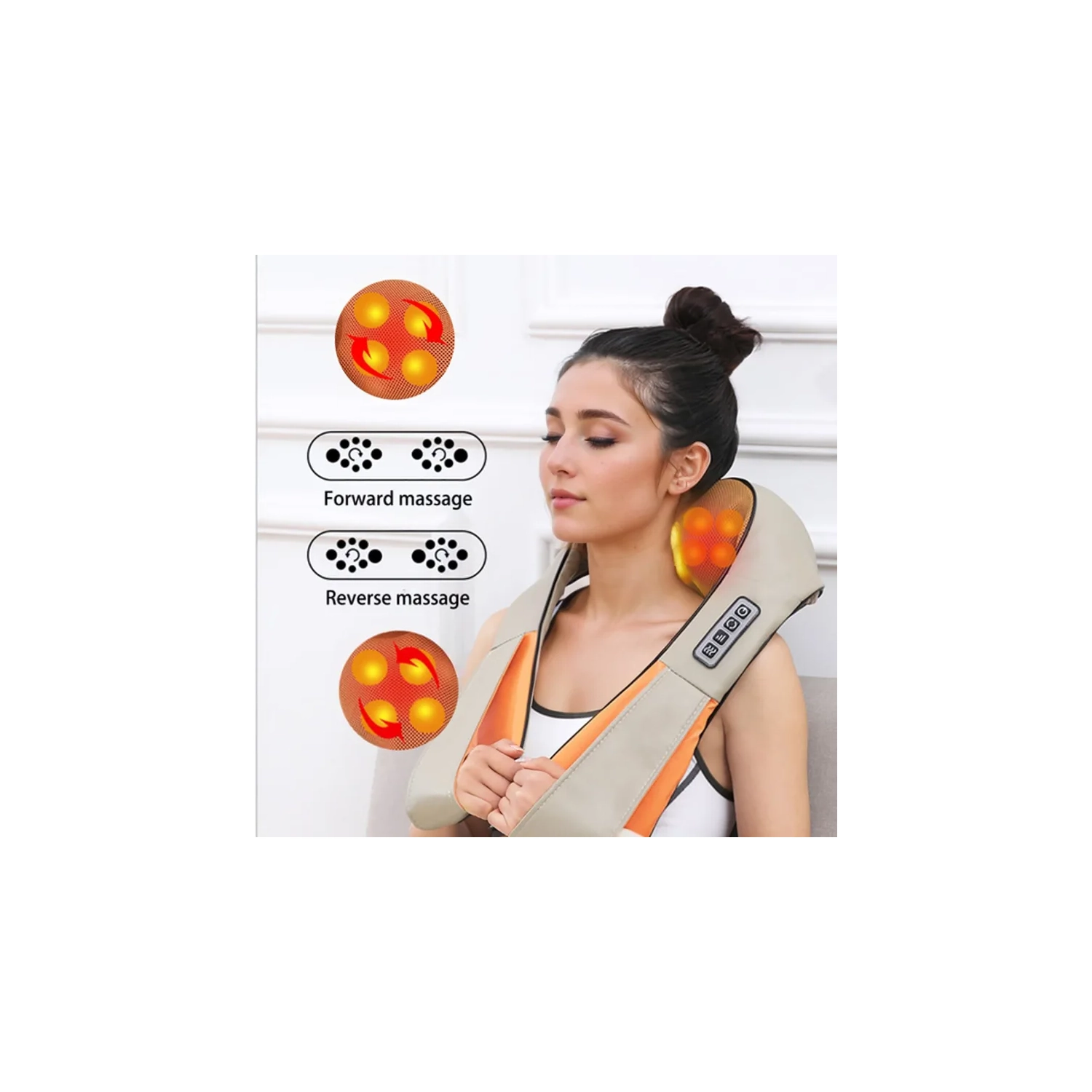 Electric Shiatsu Shoulder & Neck Massager with Heat - Deep Tissue Back and Muscle Relief, Perfect Gifts for Women and Men, Father's Day and Mother's