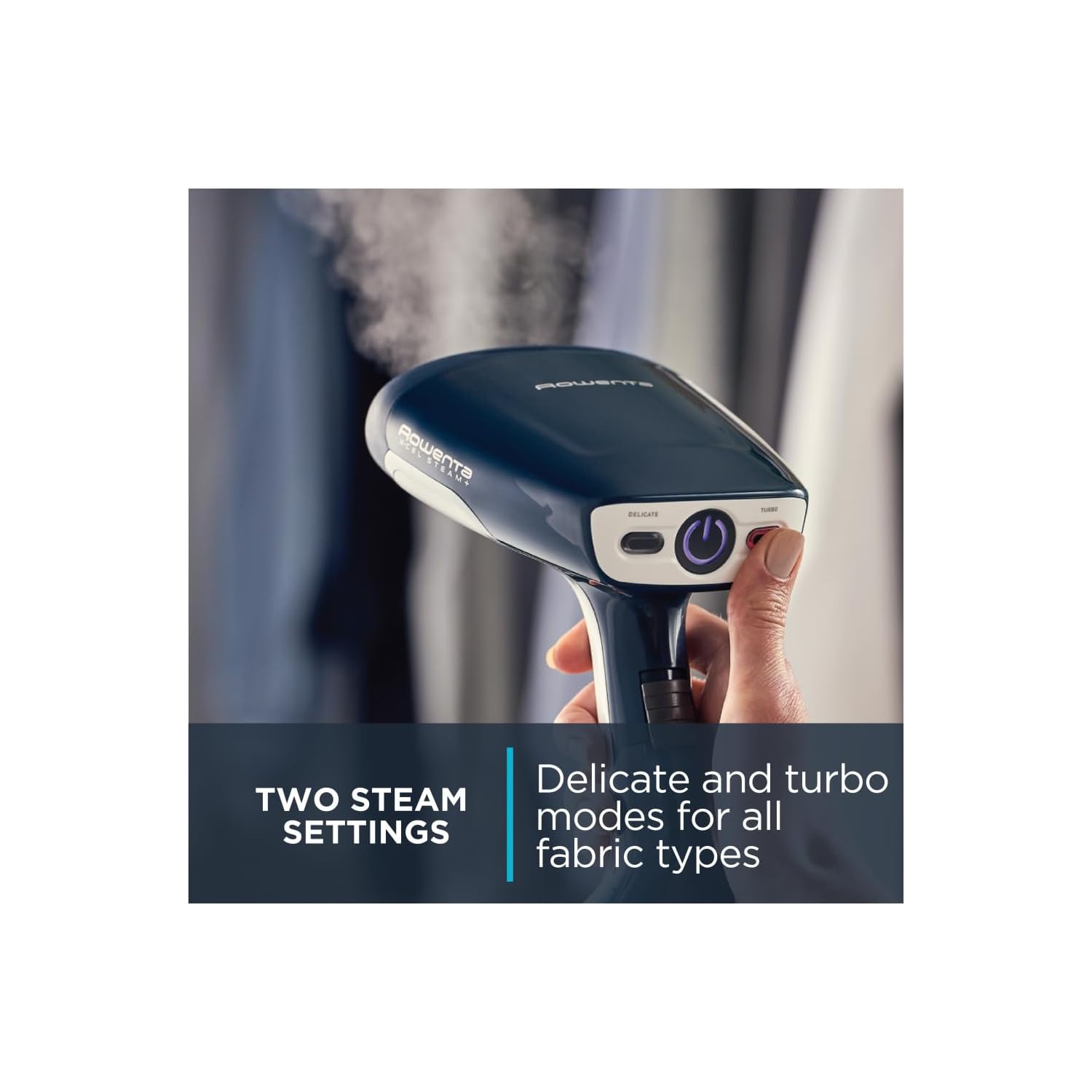 Rowenta – défroisseur à vapeur portatif X-CEL pour vêtements, 25 secondes de chaleur, capacité de 6,7 oz, coton, laine, poly, soie, lin, nylon, 1600