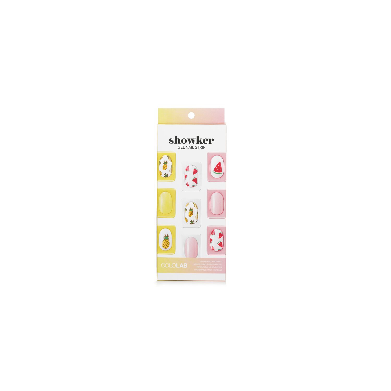 Showker Gel Nail Strip # CNA604 I'm Fine Watermelon 1pcs