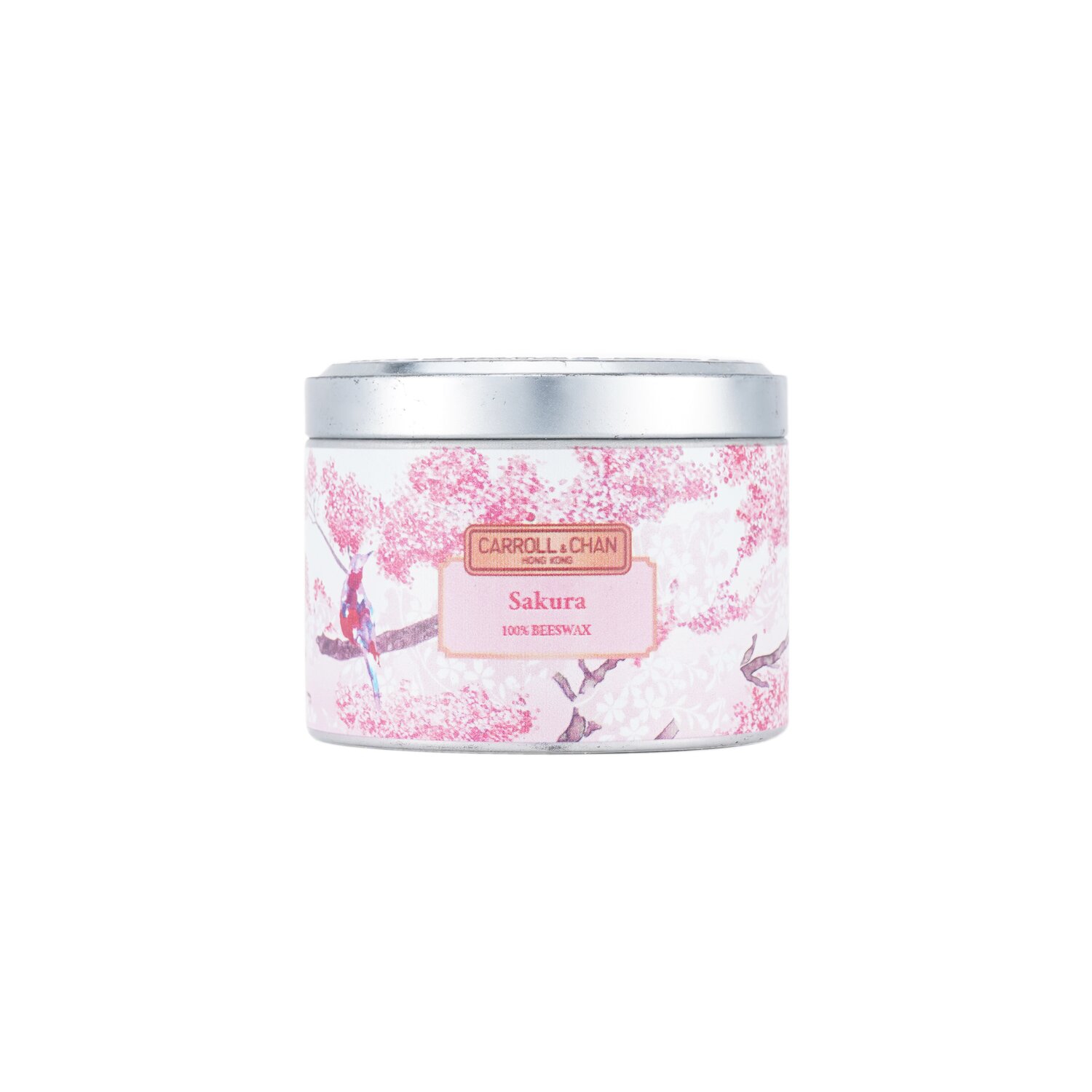 100% Beeswax Tin Candle - Sakura cm