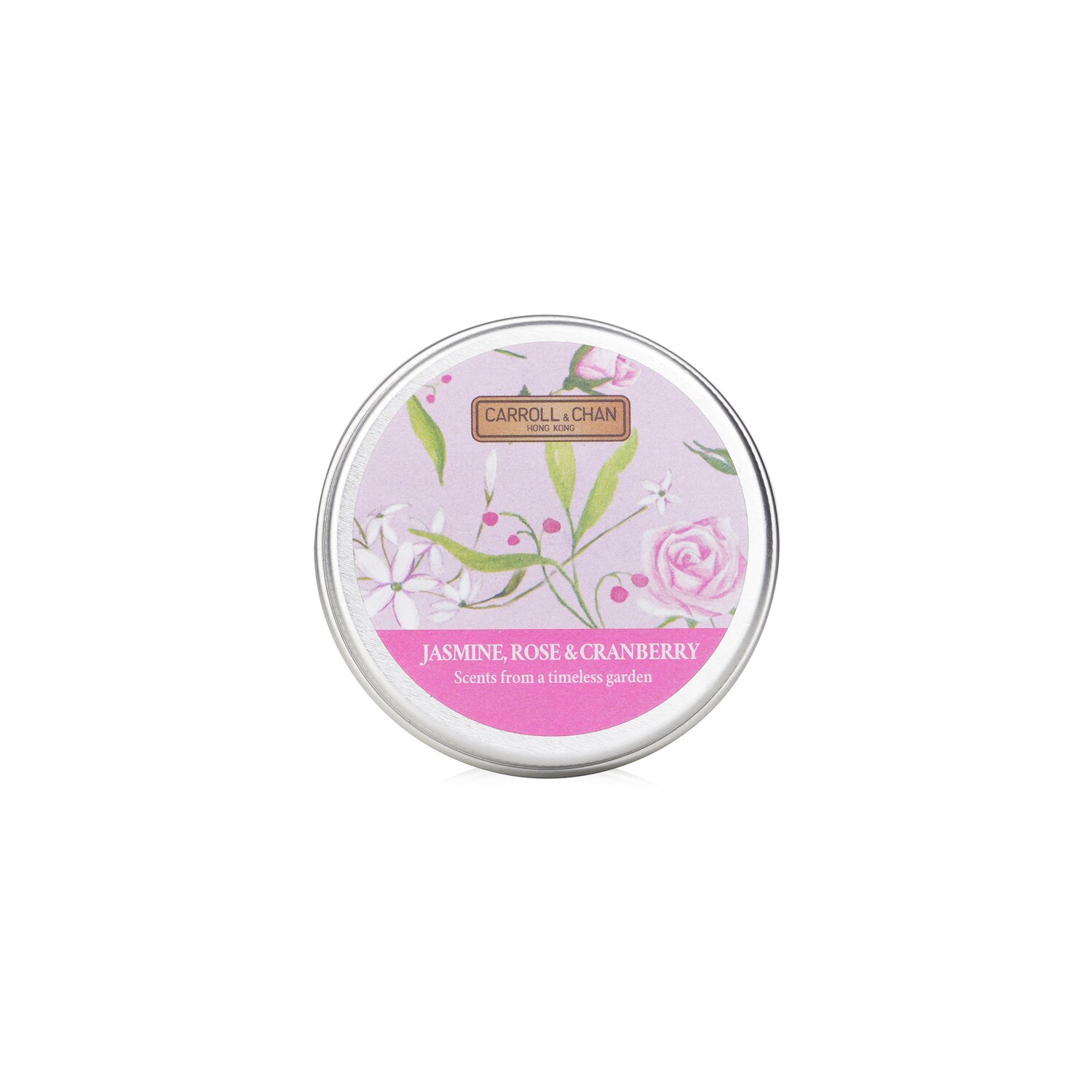 100% Beeswax Mini Tin Candle - # Jasmine, Rose &amp; Cranberry 1pcs