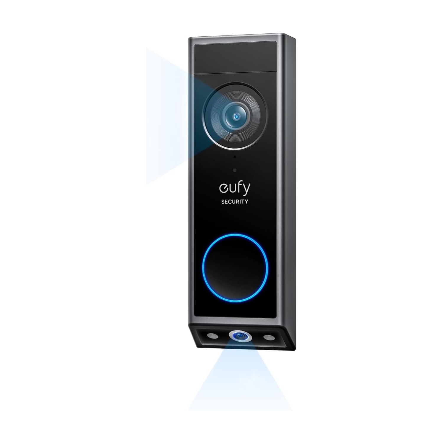 eufy Security Video Doorbell E340, Security Camera Doorbell, Dual Cameras, 2K HD, Color Night Vision, Wired/Battery, Compatible with HomeBase S380, No Monthly Fee, Home Security