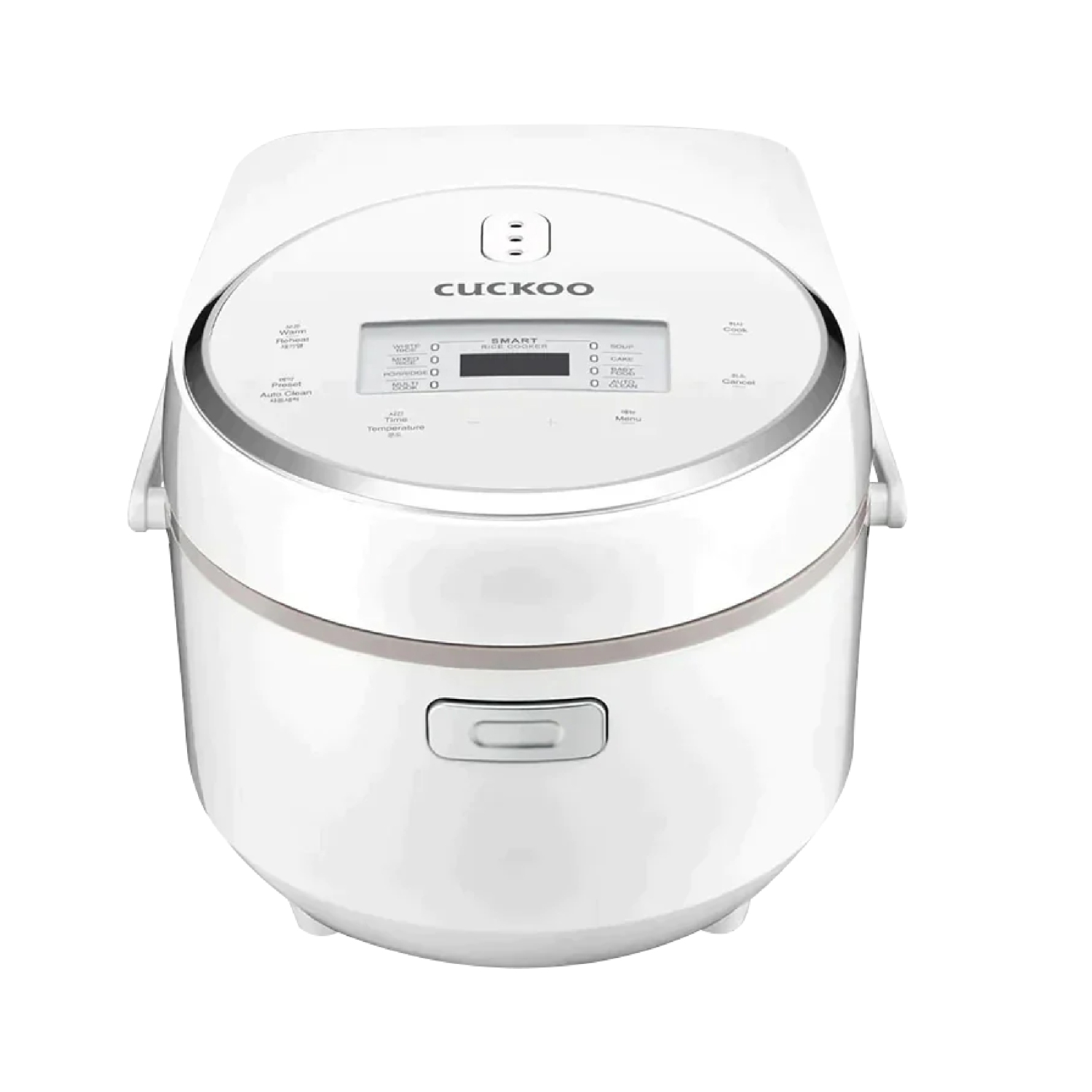 CUCKOO 8-Cup / 16-Cup (Cooked) Micom Rice Cooker with Nonstick Inner Pot, 11 Menu Modes, LCD Display, Fuzzy Logic Tech, Auto Clean (White) CR-0810F