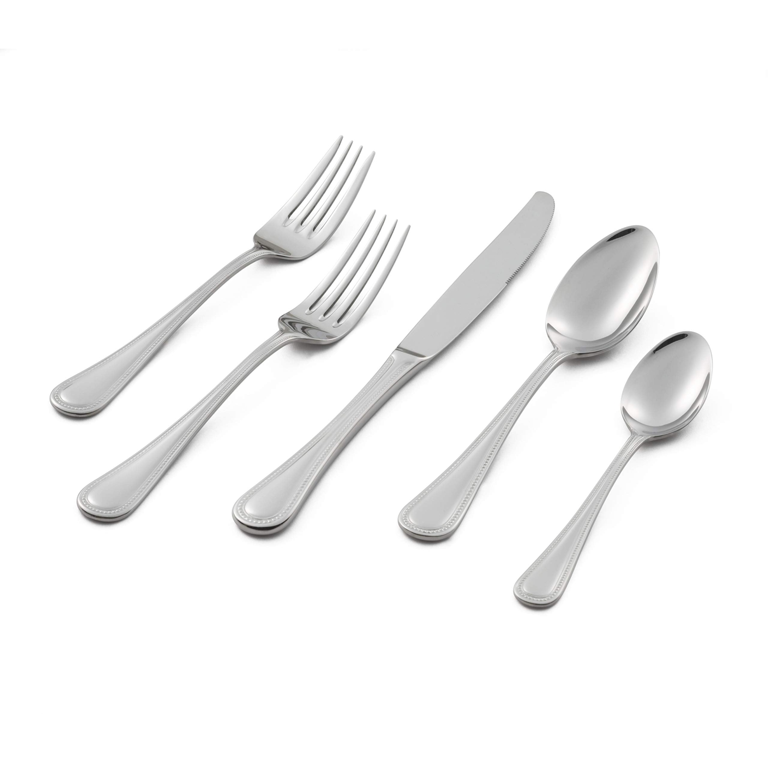 Lagostina Siena 20pc Serving Dinner Flatware Set, Stainless Steel Cutlery, 5-Pieces (Salad Fork, Dinner Fork