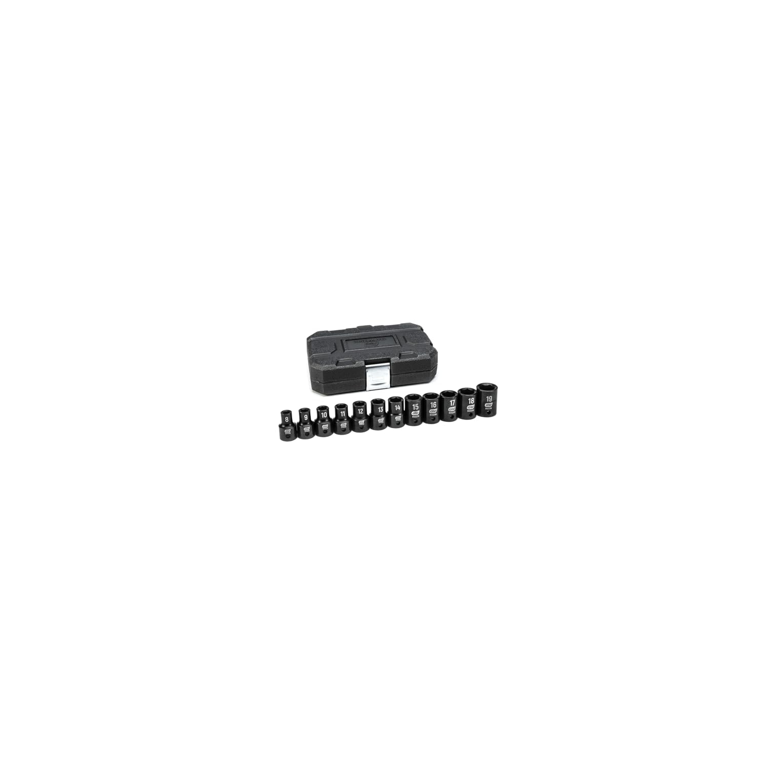 GEARWRENCH 12 Pc. 1/2" Drive 6 Pt. Standard Impact Socket Set, Metric - 84930N