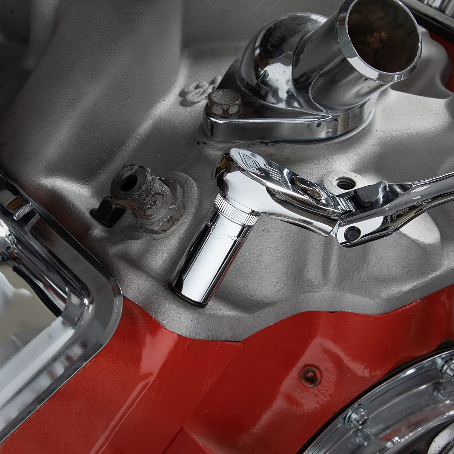 CLÉ À molette, 47 pièces Disque dur de 1 Go/4 po, 6 tr/min Jeu de douilles, standard et profondes, SAE/métrique - 80314 deniers