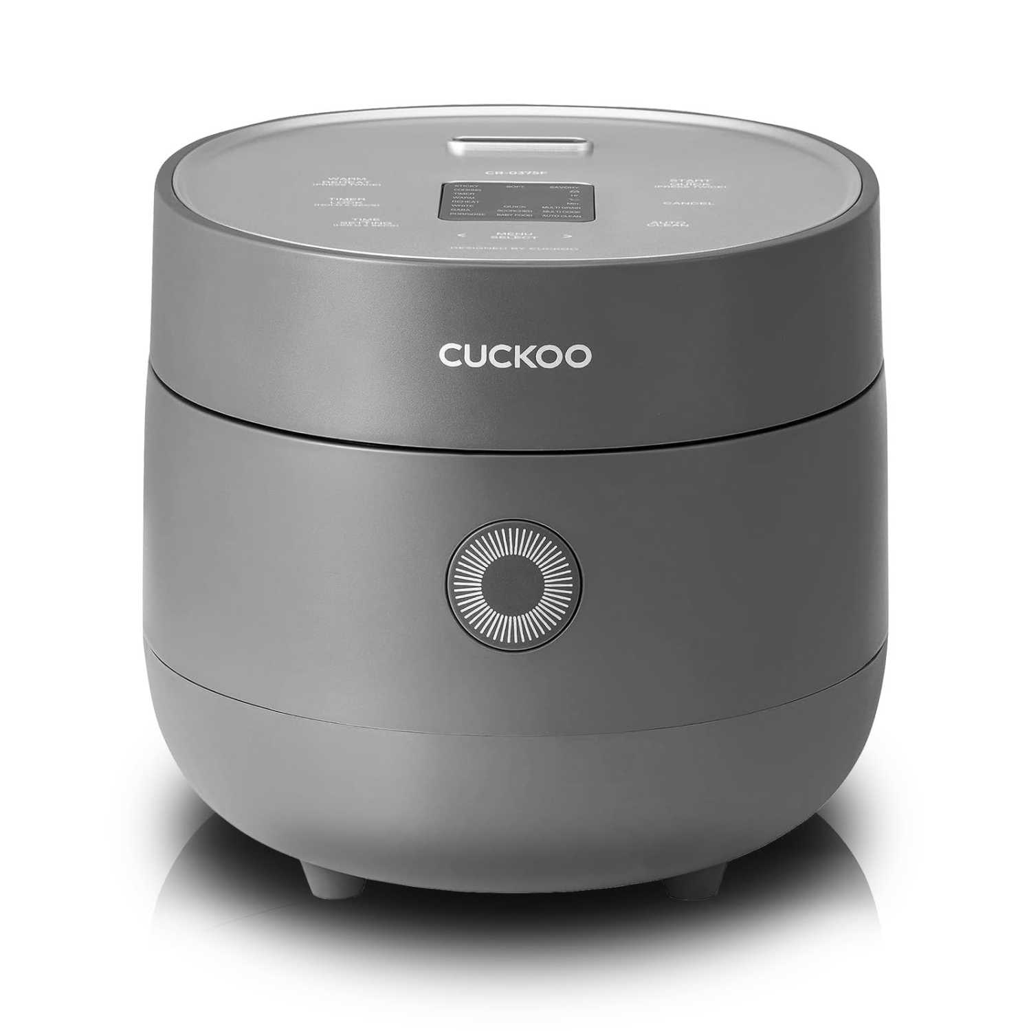 CUCKOO – Cuiseur à riz de 6&nbsp;tasses Micom CR-0675FG avec récipient intérieur antiadhésif, 13 modes de menu, écran ACL, technologie Fuzzy Logic,