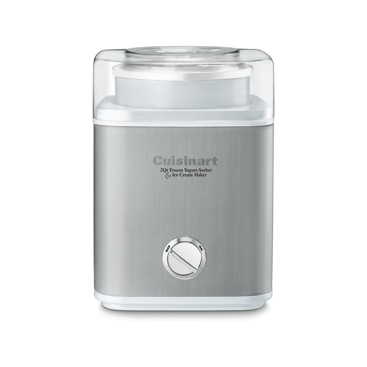 ICE-30WNC Pure Indulgence Frozen Yogurt-Ice Cream & Sorbet Maker, Silver, 1 Count