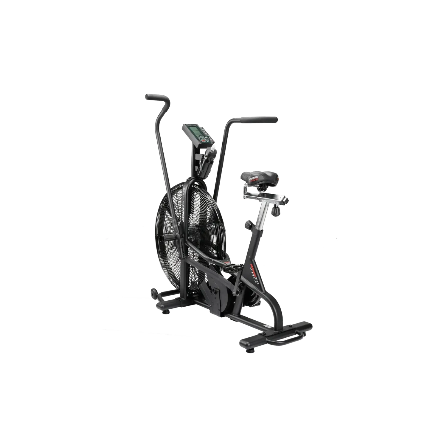 Assault Fitness Air Bike with Infinite Resistance and Intensity, heavy duty steel frame and reinforced Pedals and Cranks. Exercise bike Trainer with