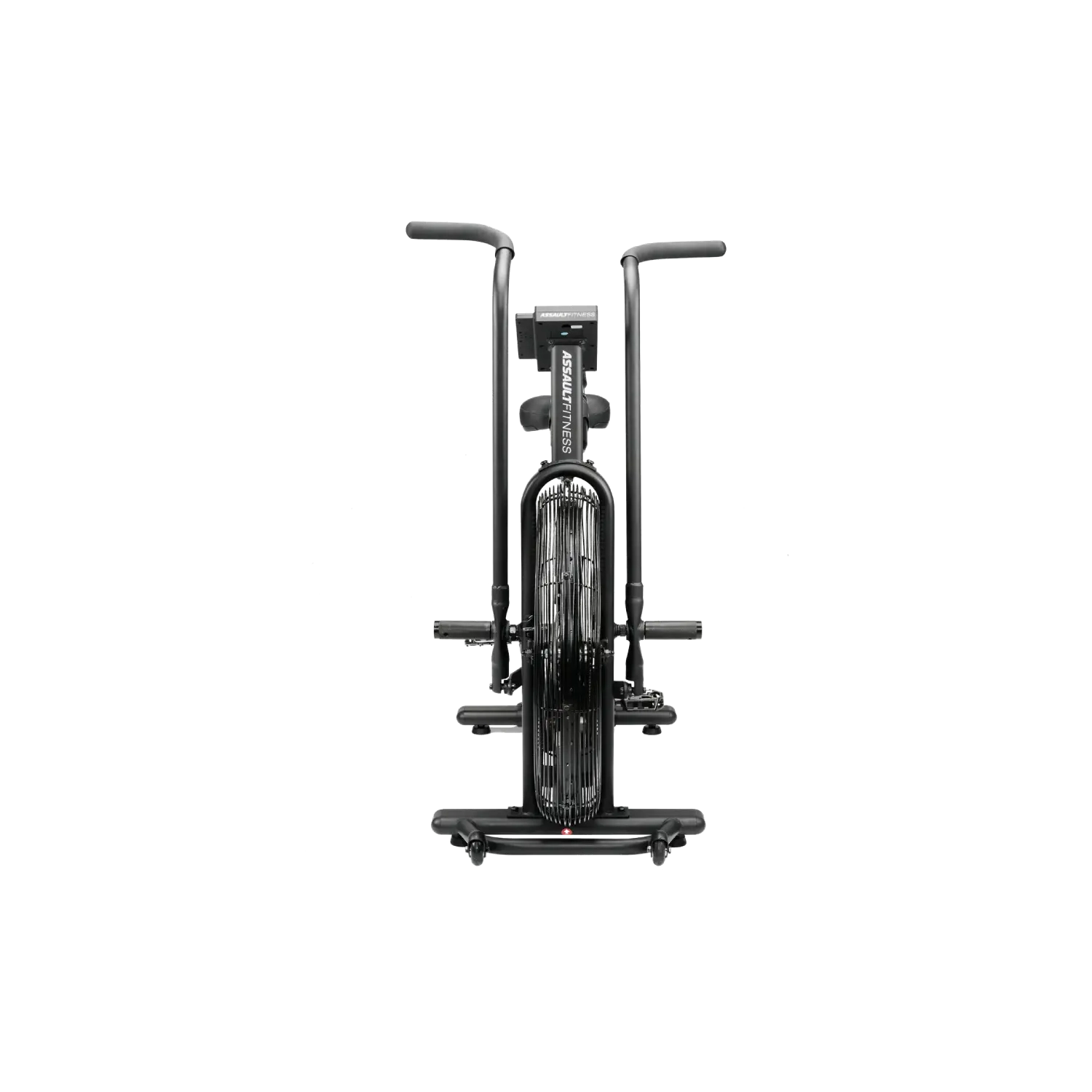 Assault Fitness Air Bike with Infinite Resistance and Intensity, heavy duty steel frame and reinforced Pedals and Cranks. Exercise bike Trainer with