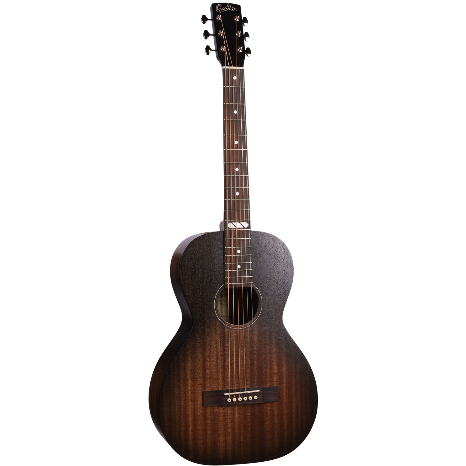 Guitare acoustique-électrique Parlor acajou de Godin - Black Burst