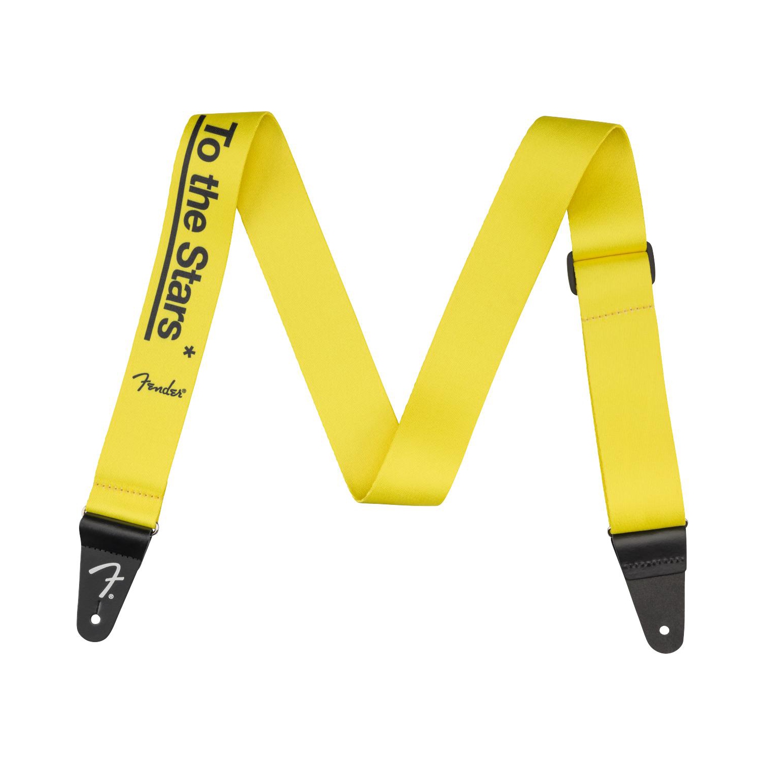 Bretelle de guitare Tom Delonge to the Stars de Fender - Jaune graffiti