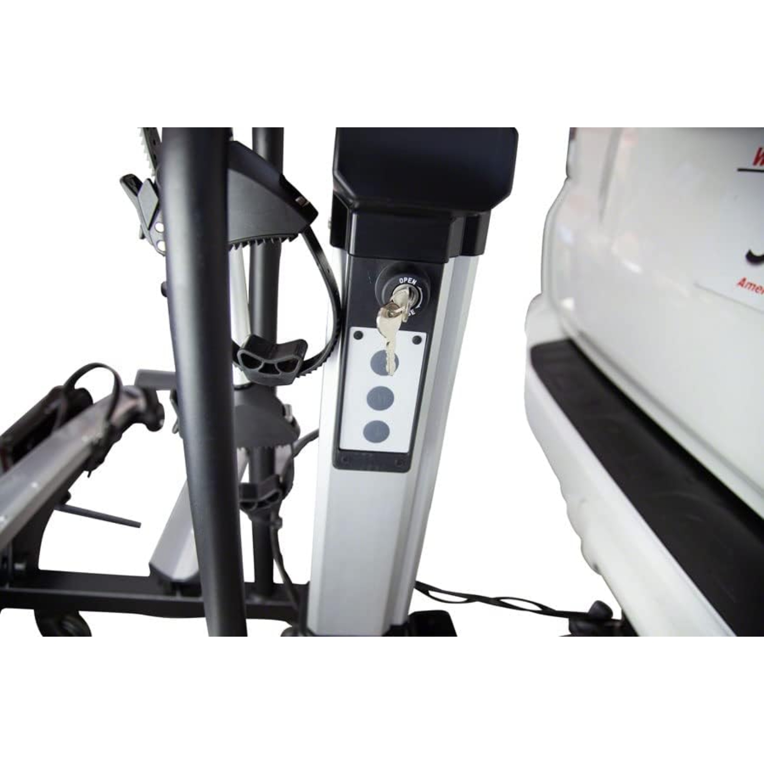 Saris – porte de vélo County pour la voiture, porte-vélos d’attelage avec relevage électrique pour un chargement facile, 2 vélos