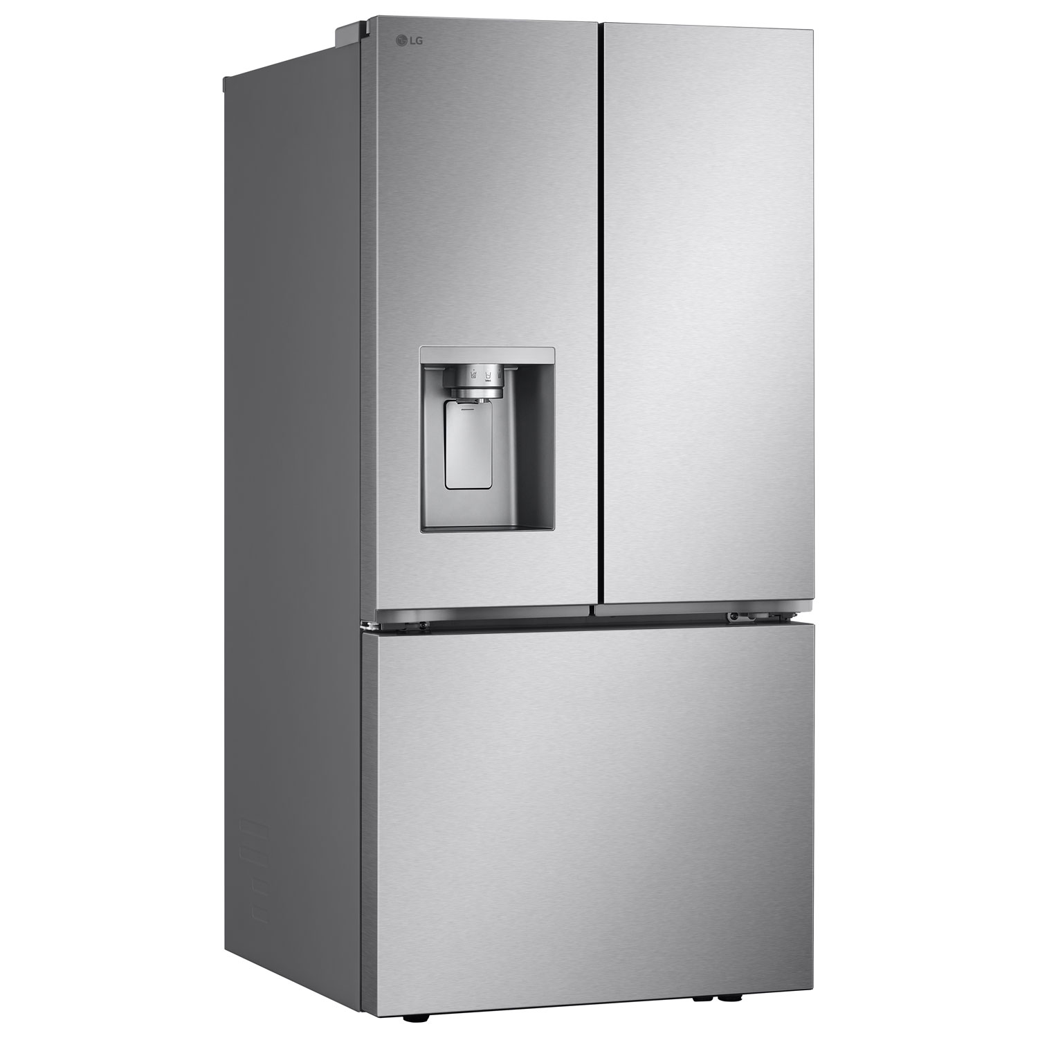 LG 33" 24.5 Cu. Ft. 3-door French Door Refrigerator with Water & Ice Dispenser - Stainless Steel