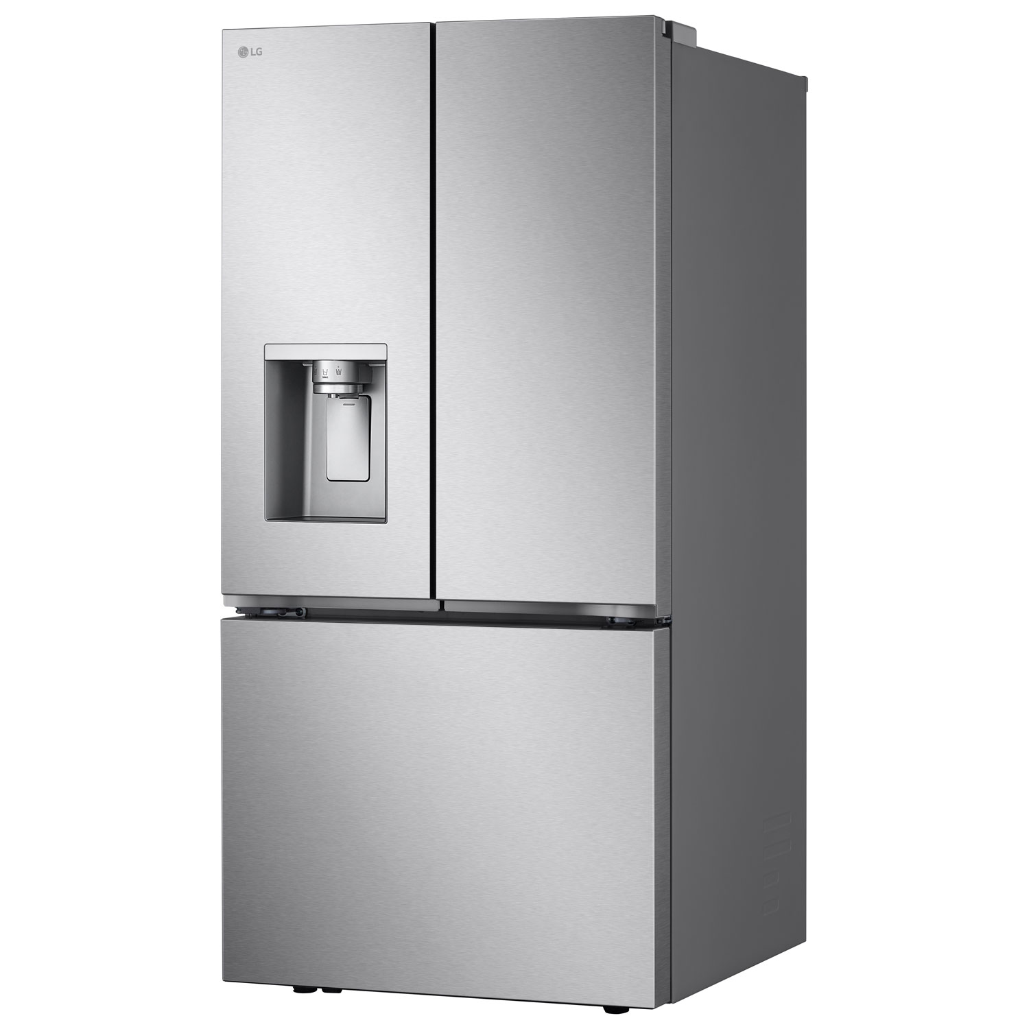 LG 33" 24.5 Cu. Ft. 3-door French Door Refrigerator with Water & Ice Dispenser - Stainless Steel