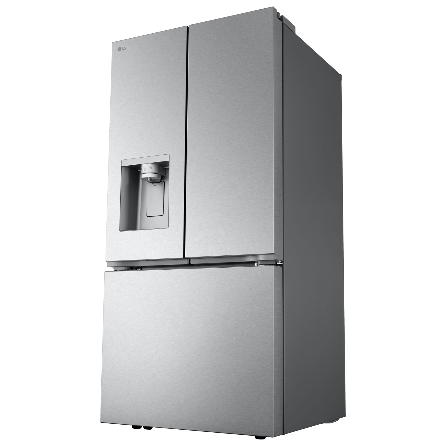 LG 33" 24.5 Cu. Ft. 3-door French Door Refrigerator with Water & Ice Dispenser - Stainless Steel