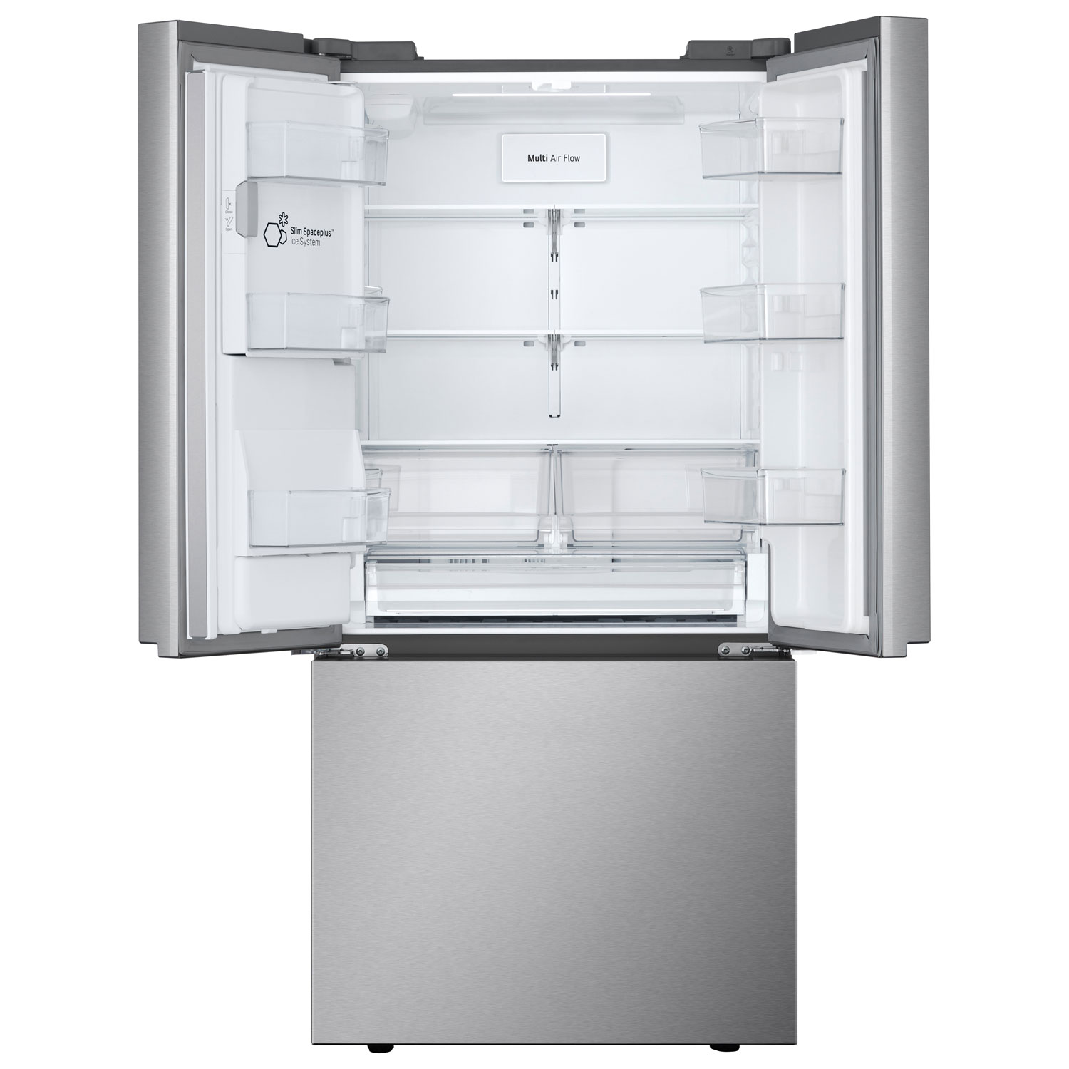 LG 33" 24.5 Cu. Ft. 3-door French Door Refrigerator with Water & Ice Dispenser - Stainless Steel