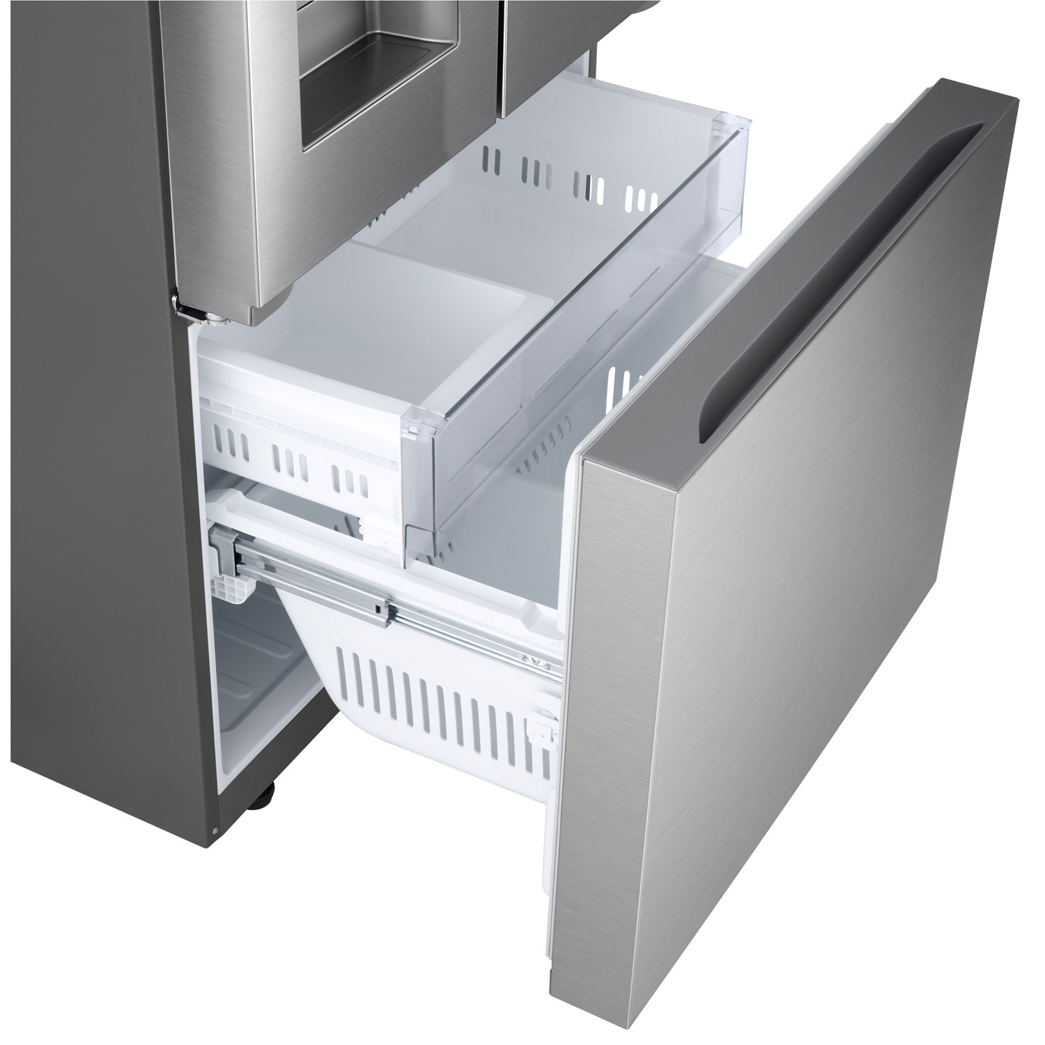 LG 33" 24.5 Cu. Ft. 3-door French Door Refrigerator with Water & Ice Dispenser - Stainless Steel