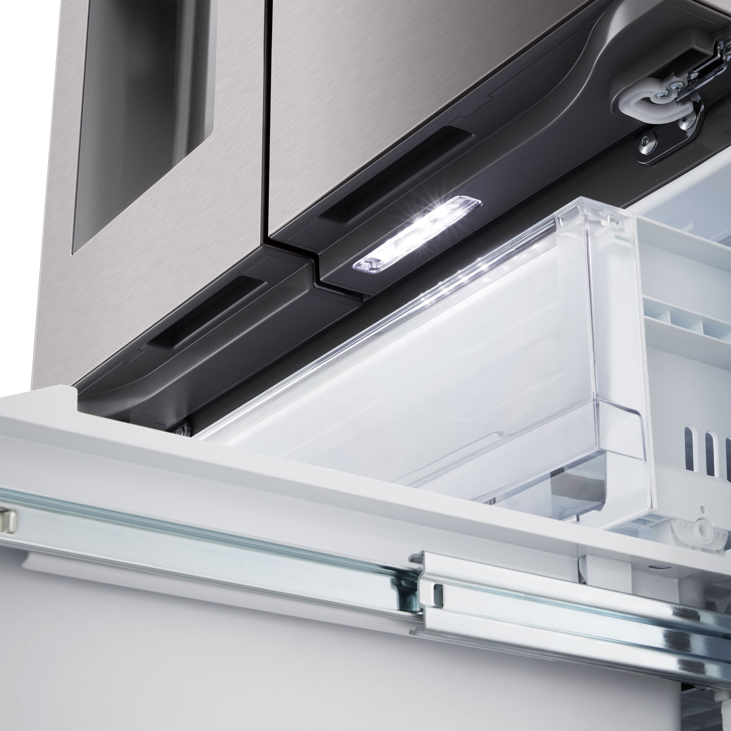 LG 33" 24.5 Cu. Ft. 3-door French Door Refrigerator with Water & Ice Dispenser - Black Stainless