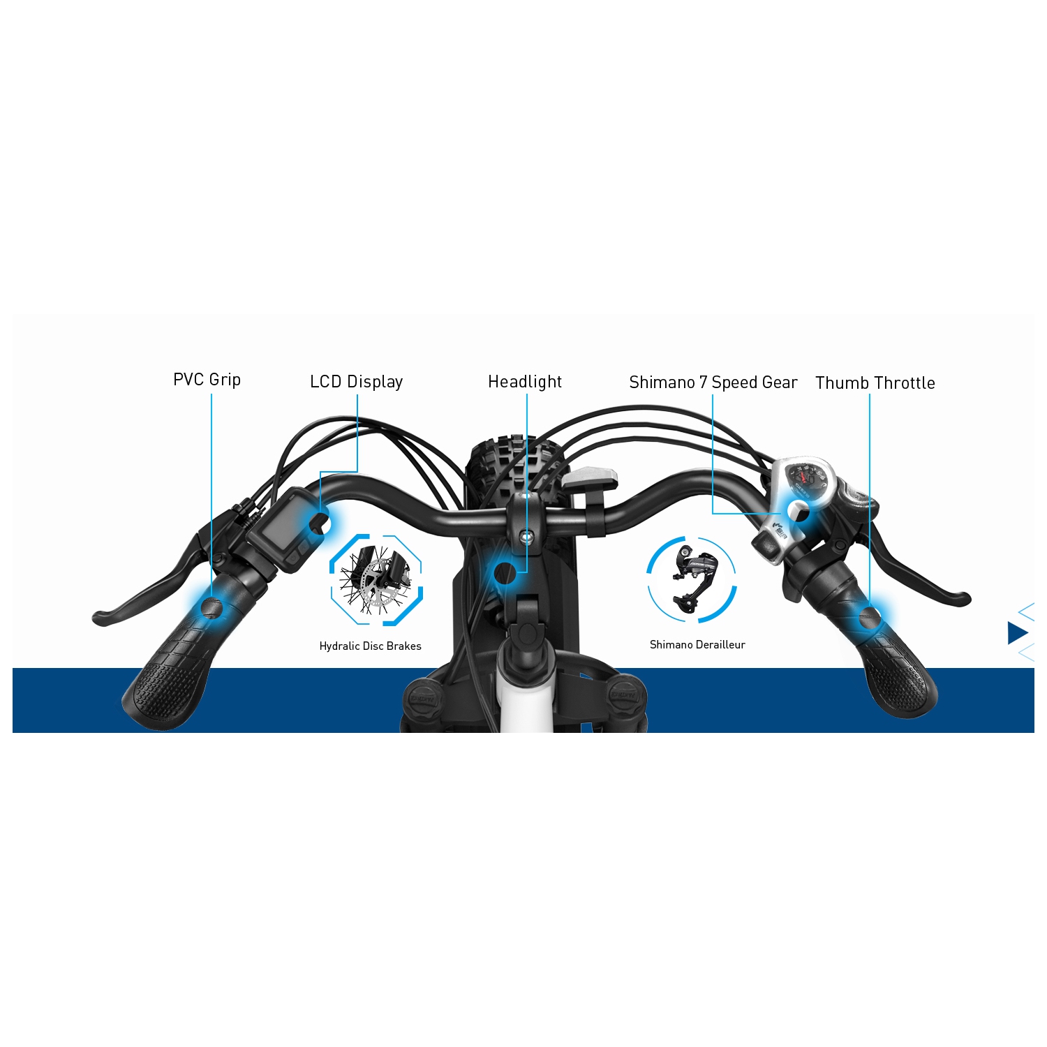 Hiboy EX6 Electric Bicycle for Adults, 500W BAFANG Motor/ 48V 15Ah Removable Battery/ Top Speed 30 km/h, 20" *4.0 Fat Tire E-Bike, Shimano 7 Speed