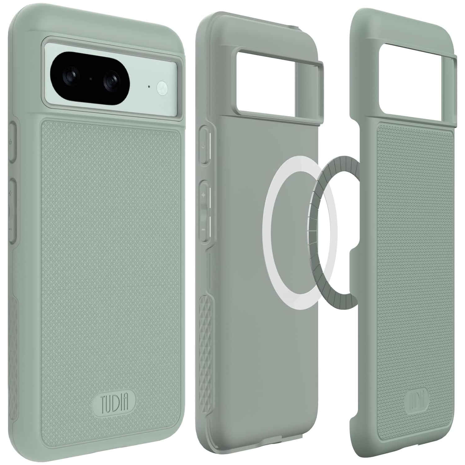 Étui MergeGrip de TUDIA compatible avec MagSafe pour Pixel 8 de Google - Lys verts