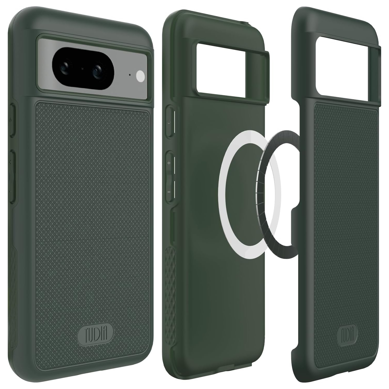 TUDIA MergeGrip Google Pixel 8 Case MagSafe Compatible - Pine Green