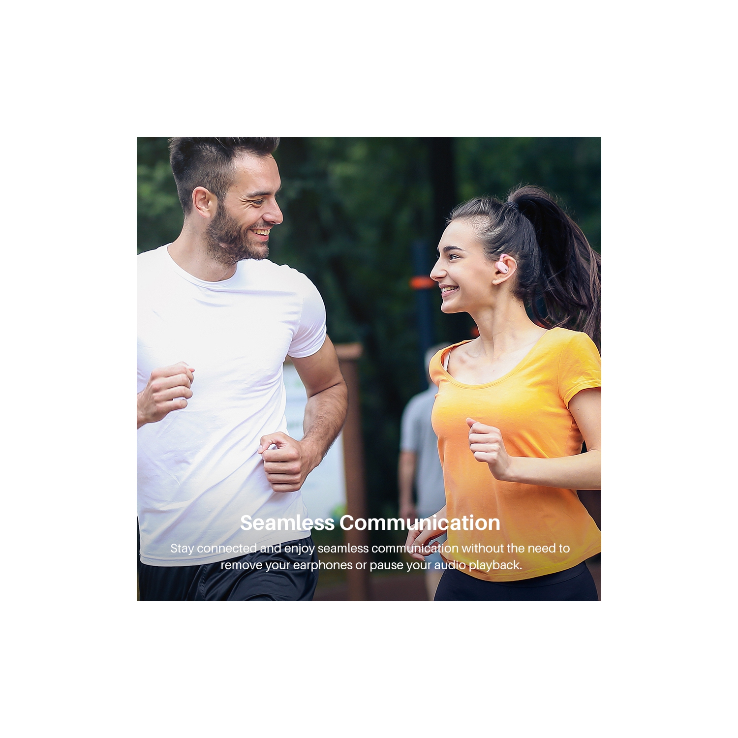 Écouteurs boutons sans fil autonomes OpenBuds de TOZO avec ajustement multi-angle Bluetooth 5,3 et conception à deux axes pour des appels