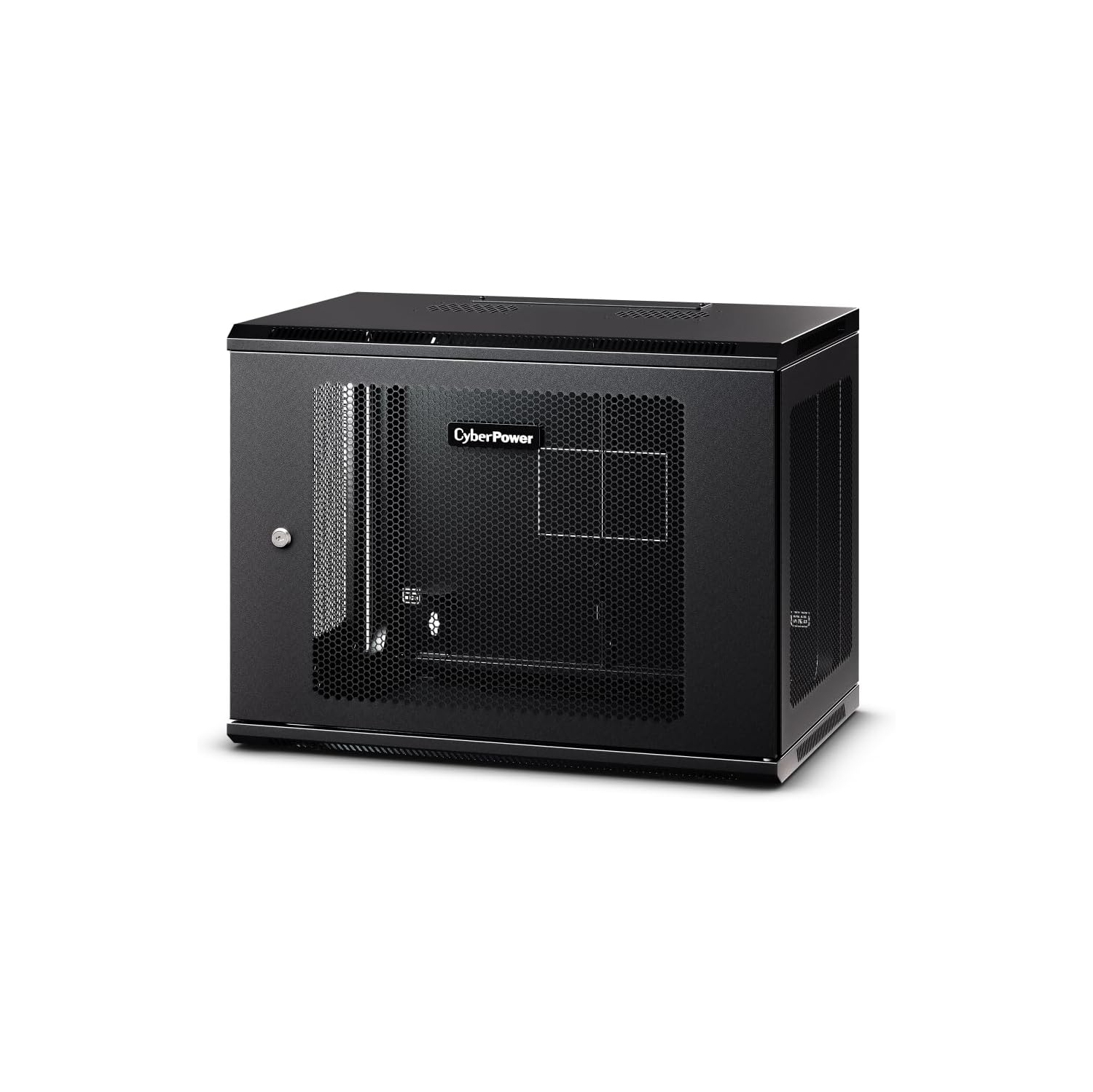 CyberPower Carbon CR9U61003 9U Wall Mount Rack Enclosure, Black
