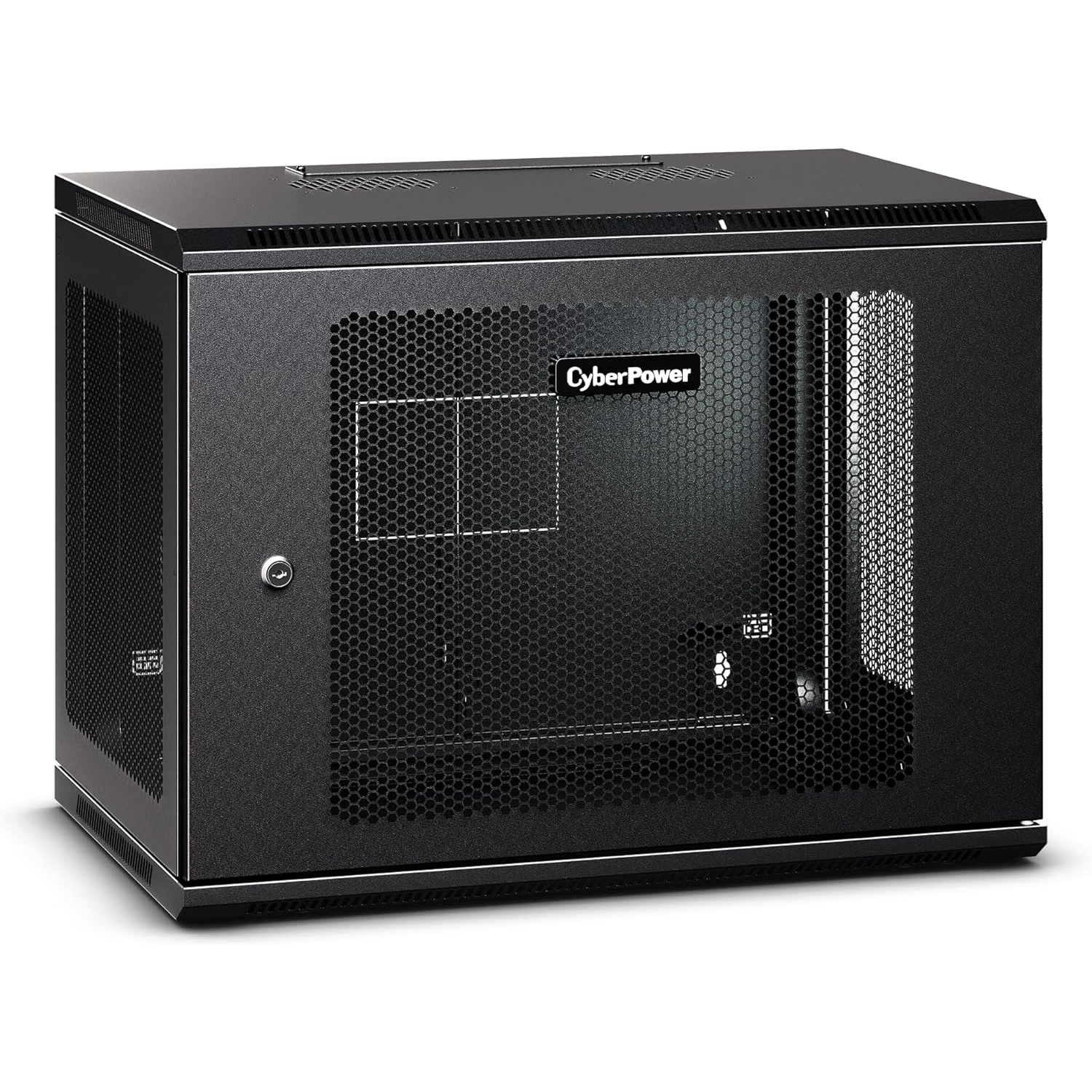 CyberPower Carbon CR9U61003 9U Wall Mount Rack Enclosure, Black