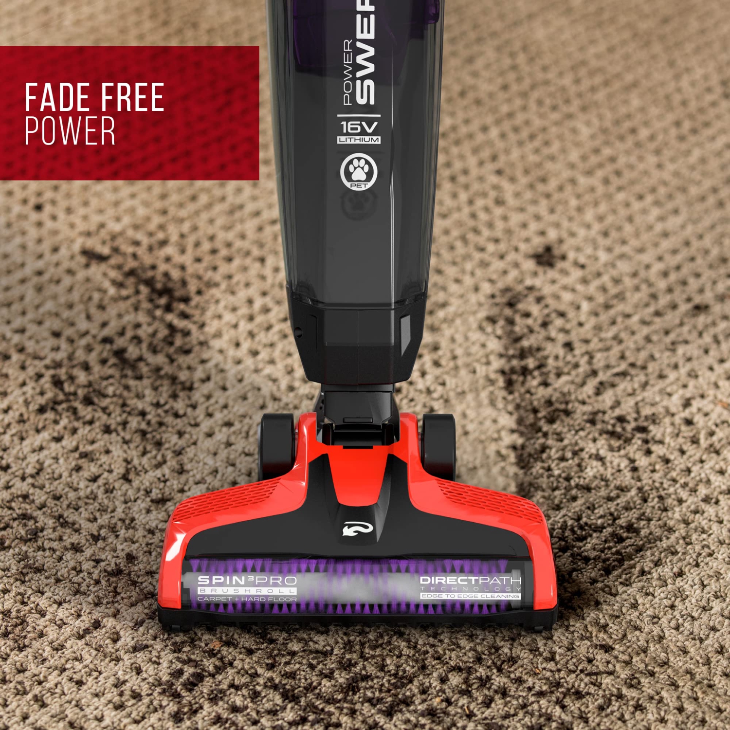 Dirt Devil Power Swerve Pet, Lightweight Cordless Stick Upright Vacuum Cleaner, for Carpet and Hard Floors, BD22052V, ..