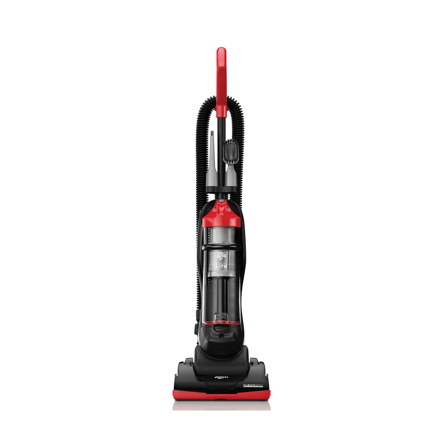 Dirt Devil Endura Lite Bagless Vacuum Cleaner, Small Upright for Carpet and Hard Floor, Lightweight, UD20121, Red