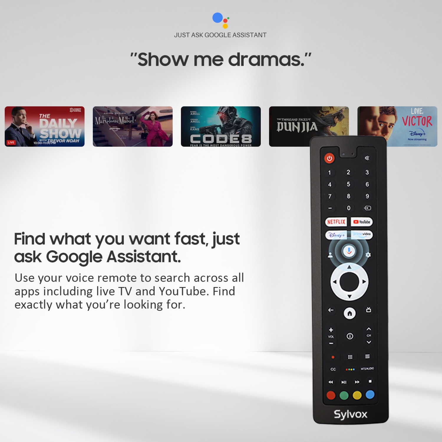 SYLVOX Outdoor TV, 75'' QLED Smart TV, IP55 Waterproof, Dolby Atmos HDR 10, Voice Remote,1000nits Weatherproof Television, Chromecast Built-in for