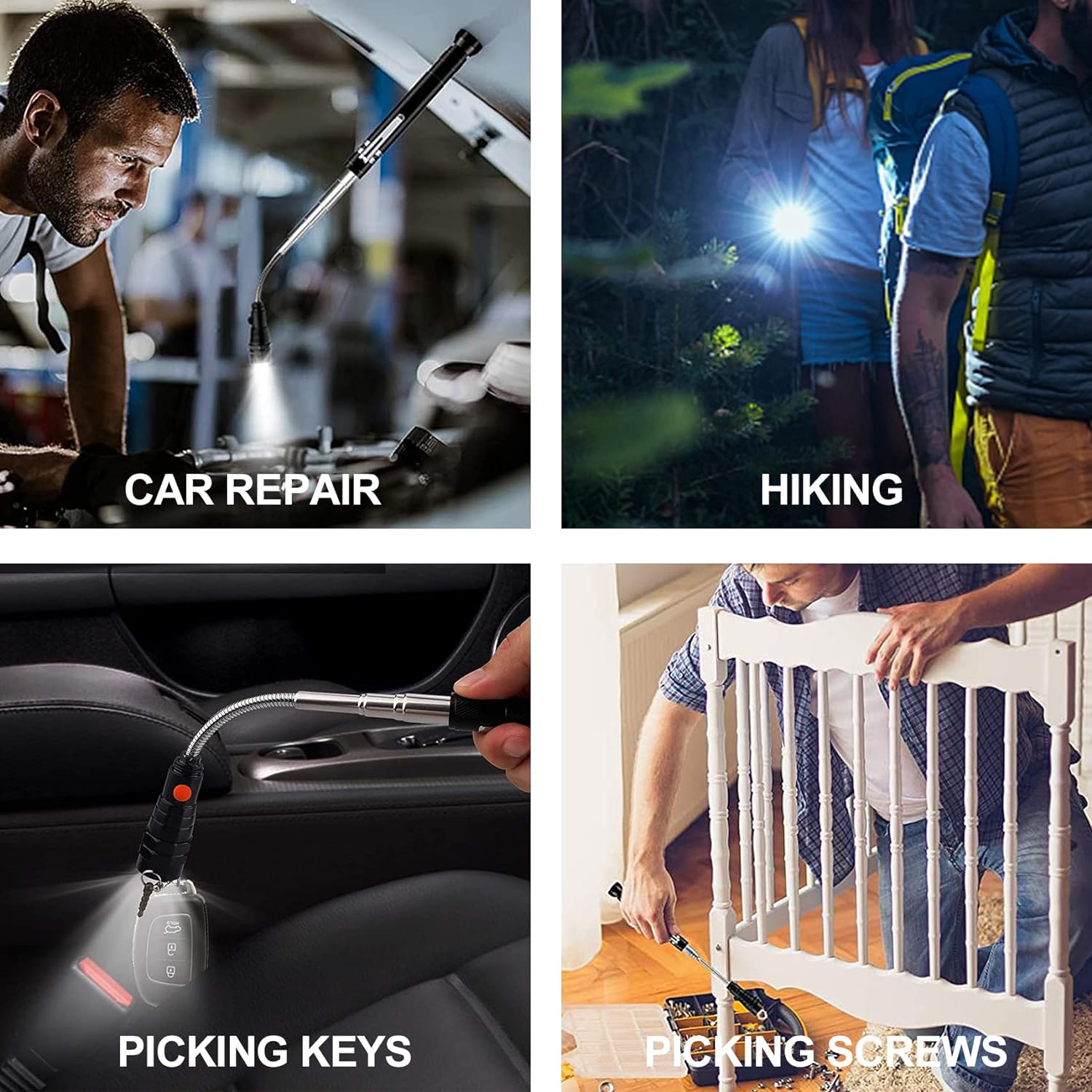 Best DAD Ever Telescoping Magnetic Pickup Tool - Birthday Gifts from Kids - Practical Christmas Presents & Stocking Stuffer for Dad