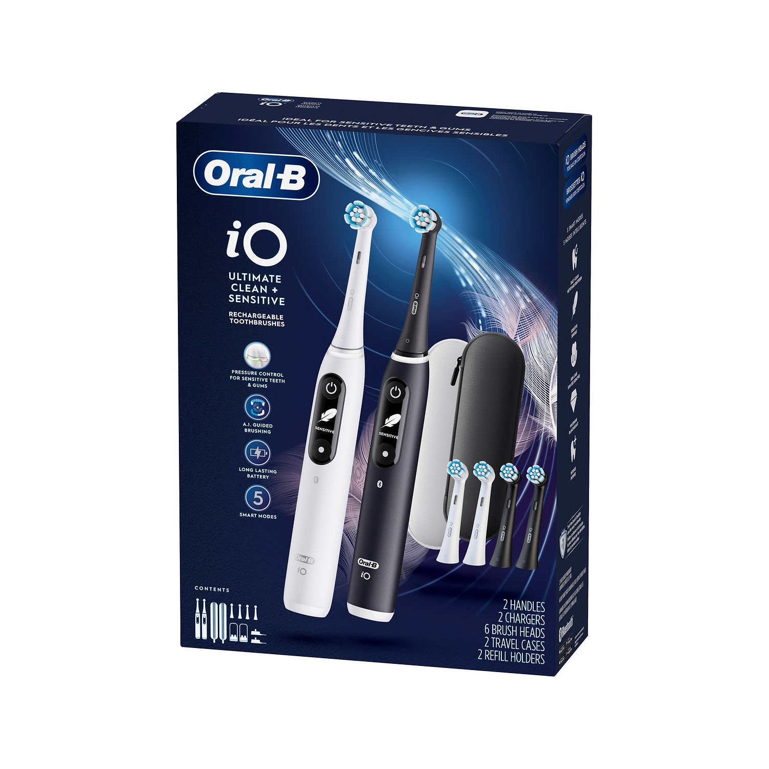 Oral-B iO Series 6 Electric Rechargeable Power Toothbrush, iO6 2-pack