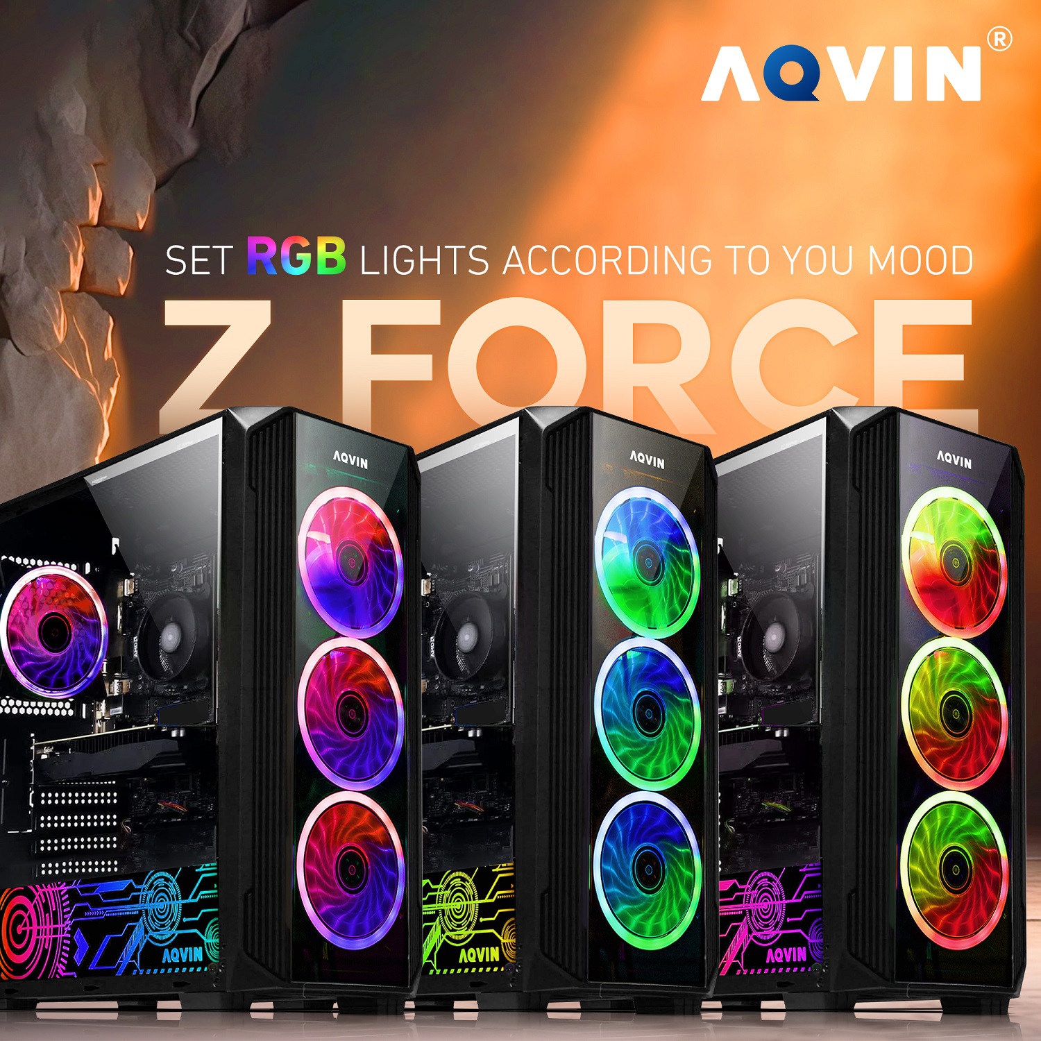 AQVIN ZForce Gaming PC ~ processeur Ryzen 7 d'AMD ~ RTX 3050 6&nbsp;Go ~ mémoire vive 32&nbsp;Go ~ disque SSD 512&nbsp;Go ~ Windows 11 Pro ~ Souris