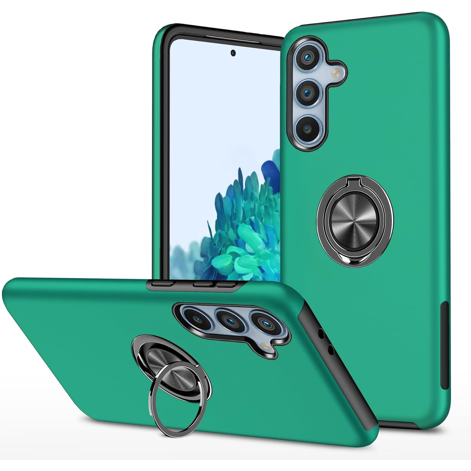 [CS] Étui avec béquille magnétique hybride invisible pour Galaxy S20 FE de Samsung, vert minuit