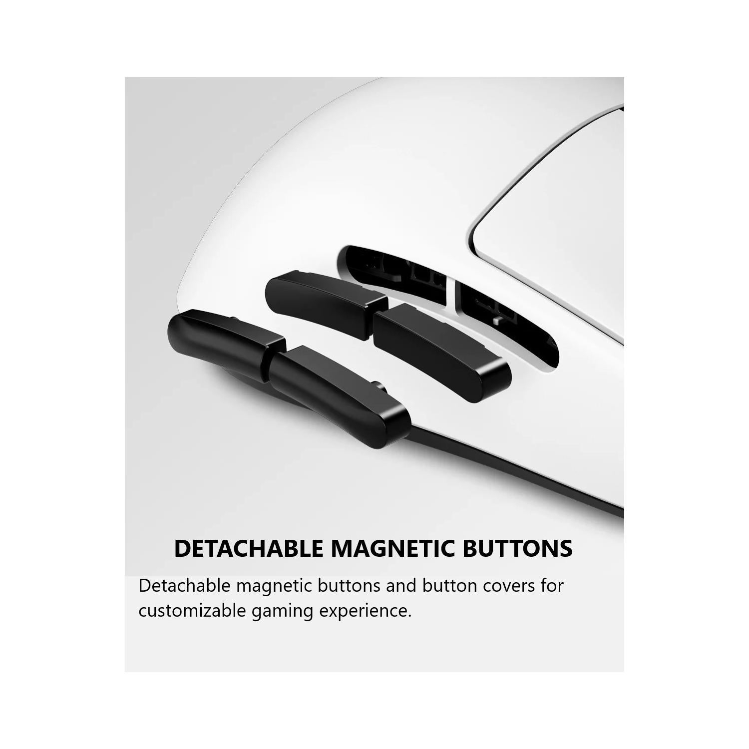 Pulsar Gaming Gears X2A Black Buttons Wireless Ultralight, Ambidextrous, High Performance, Ergonomic Design, 2.4Ghz 1ms Polling Rate PAW3395 26K DPI