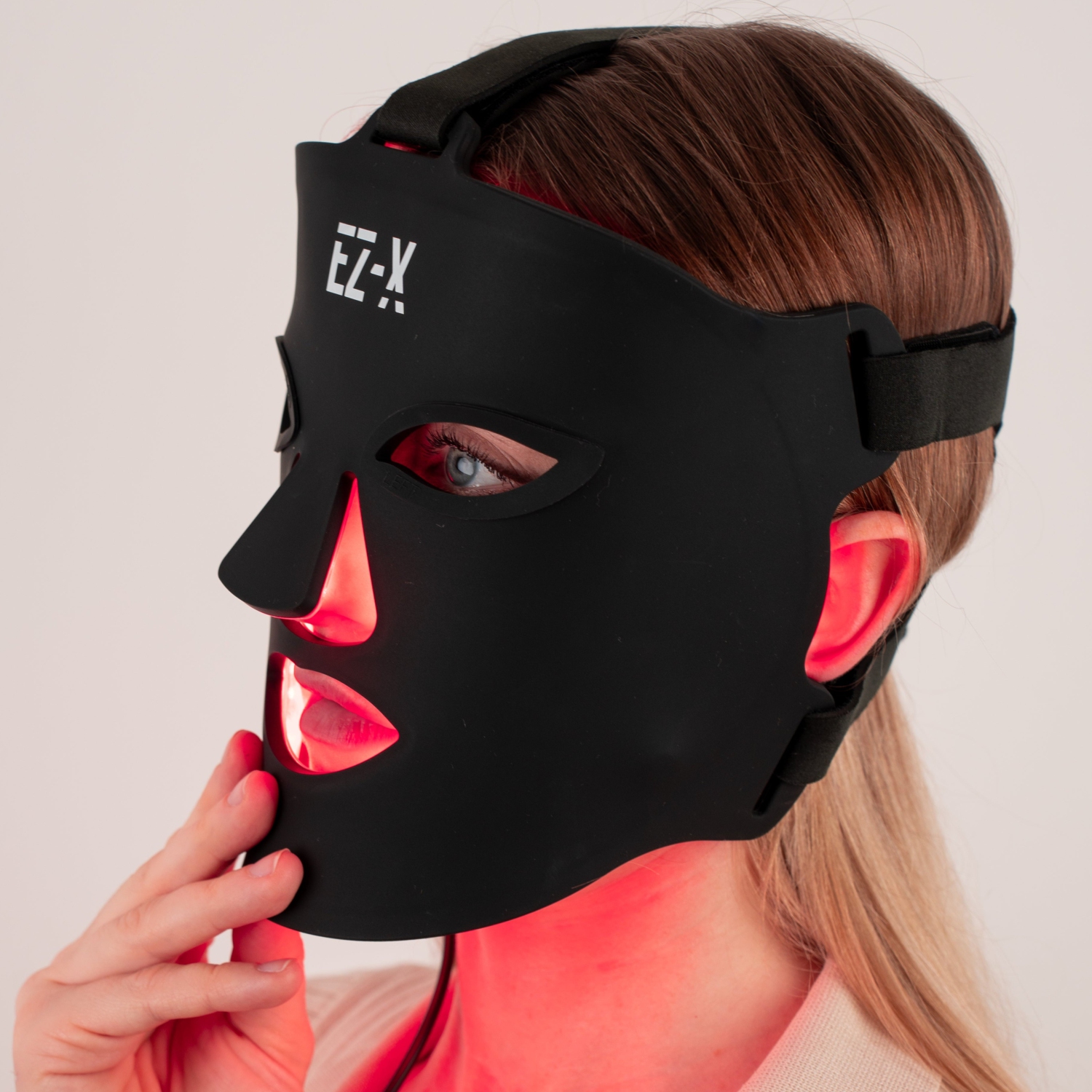 EZ-X Pro Red Light Mask - Near Infrared & Red Light Therapy for Face - Extra Power - 240 LEDs - Wireless LED Face Mask for Anti Aging [with Carrying