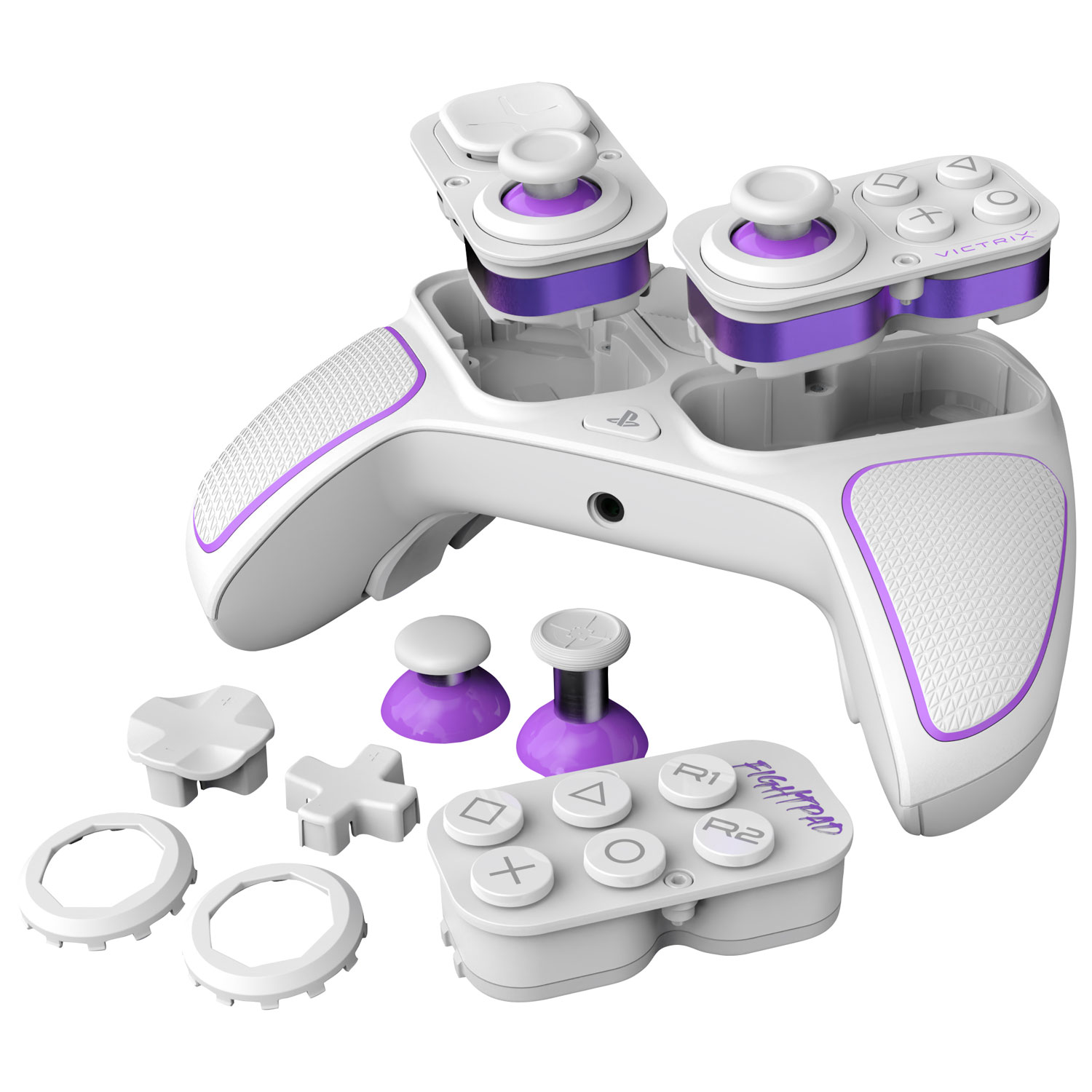 PDP Victrix Pro BFG Wireless Gaming Controller for PS5 / PS4 / PC - White