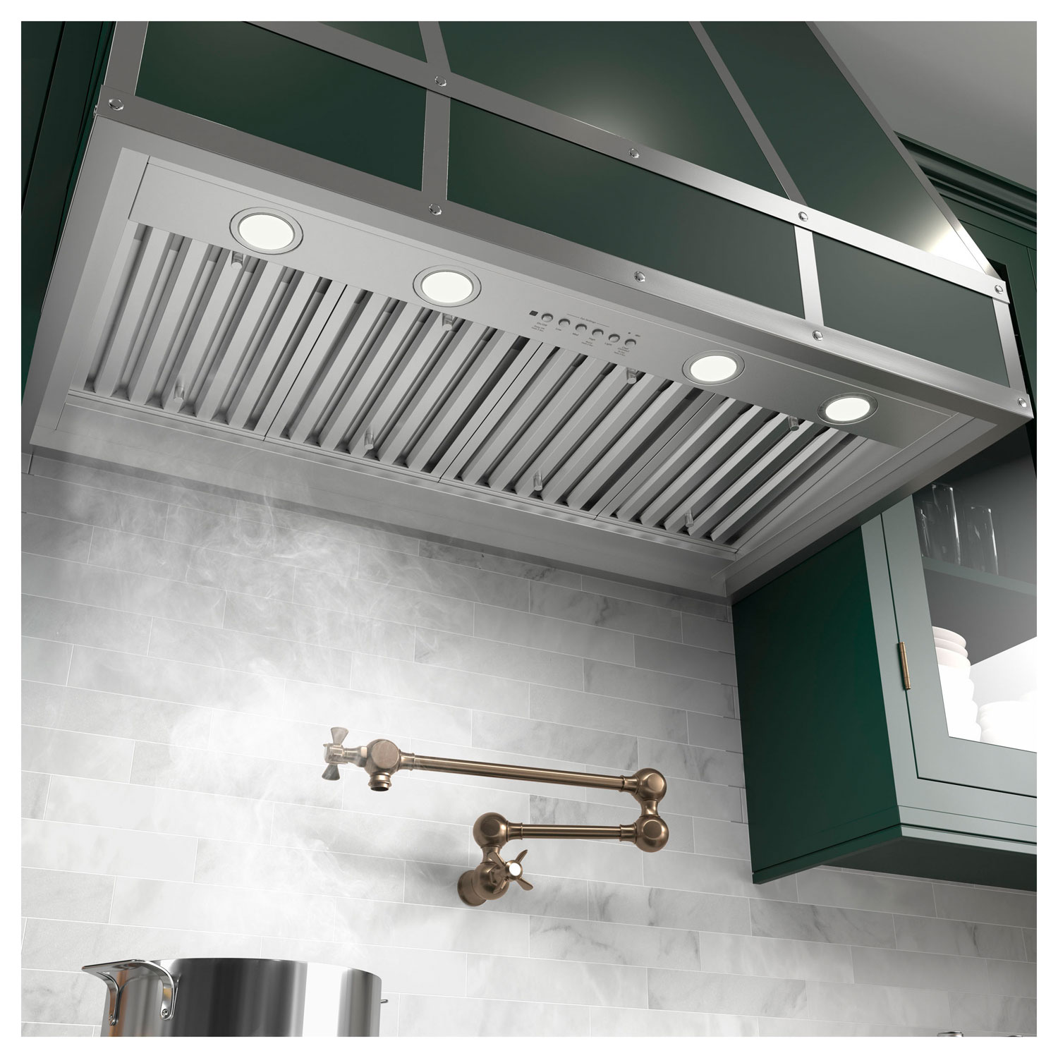 GE 42" Custom Range Hood Insert - Stainless Steel