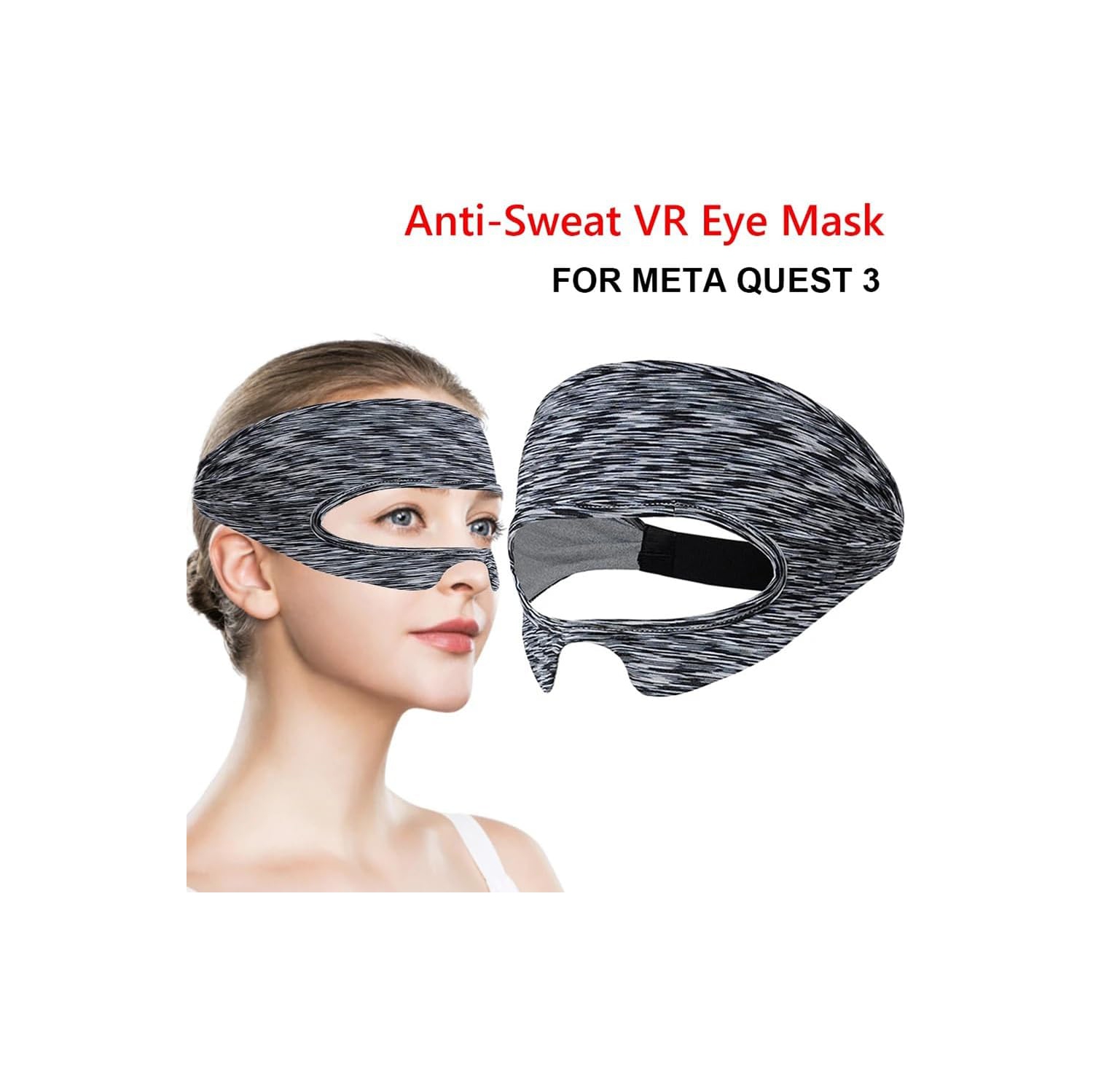 Étui protecteur en silicone 7-en-1 de Navor pour accessoires de réalité virtuelle Meta Quest 3 coque, yeux, visage, bouton de prise et