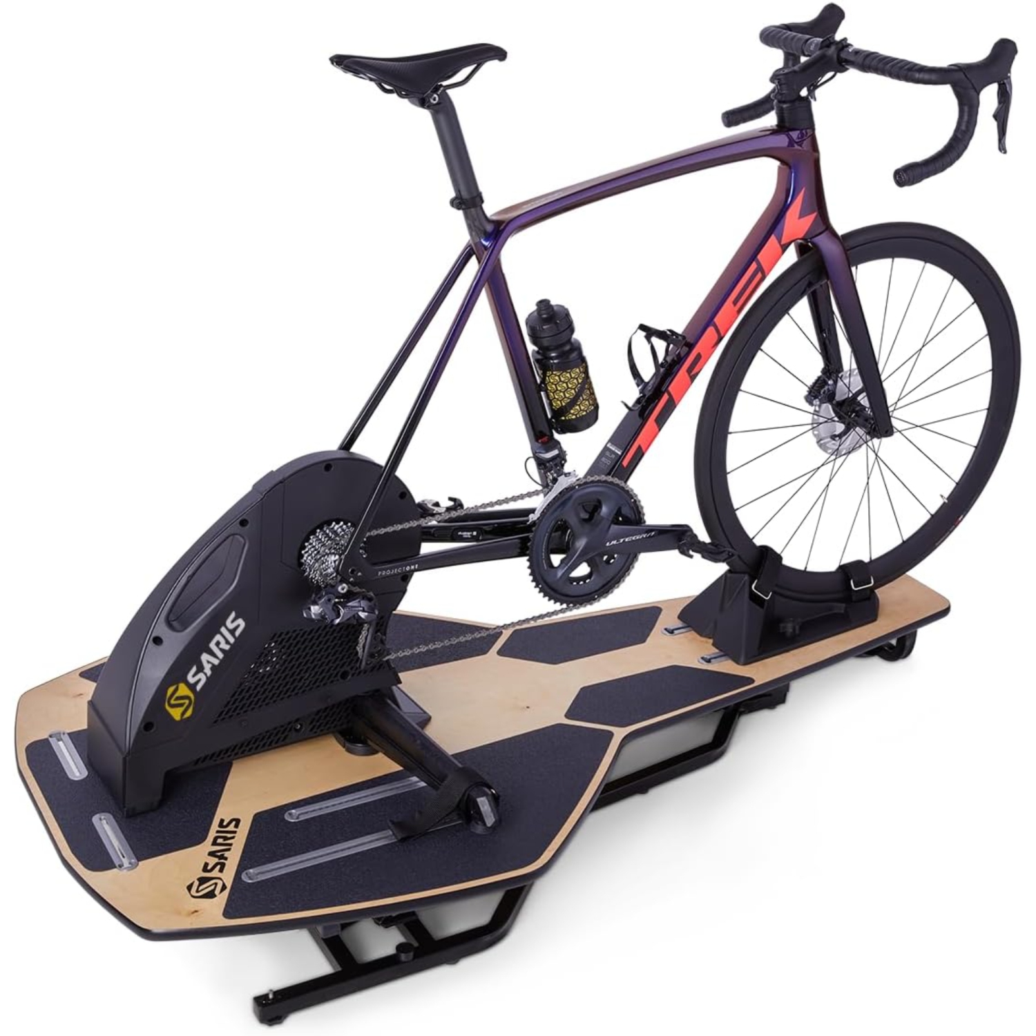 Saris – Support d’entraînement à vélo articulé MP1 Nfinity, support de vélo d’intérieur brun