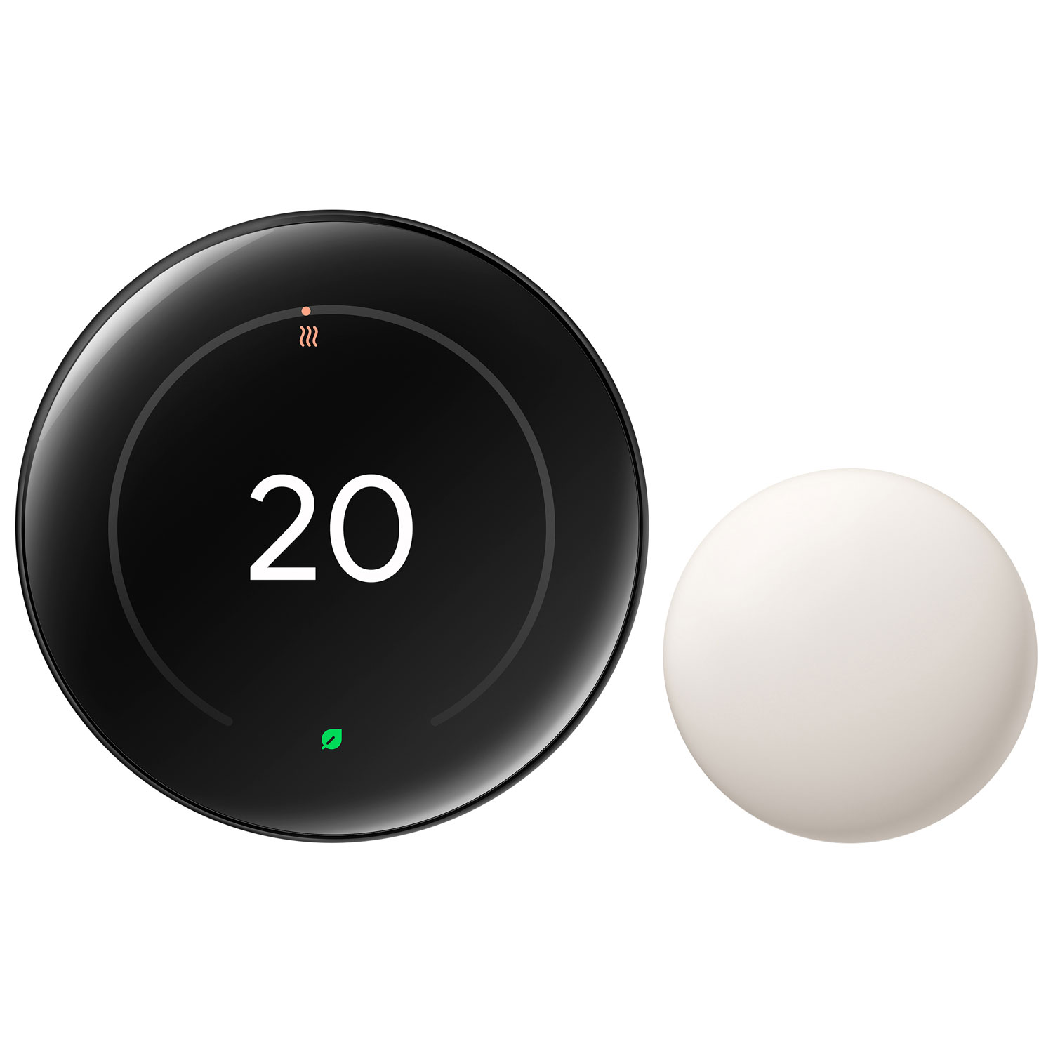 Google Nest Wi-Fi Smart Learning Thermostat (4th Generation) - Polished Obsidian