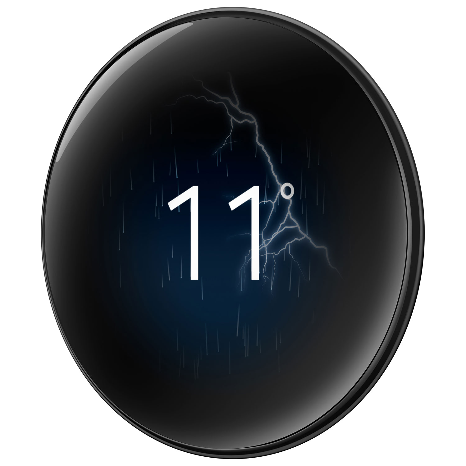 Thermostat intelligent Wi-Fi Nest Learning de Google - Noir volcanique lustré