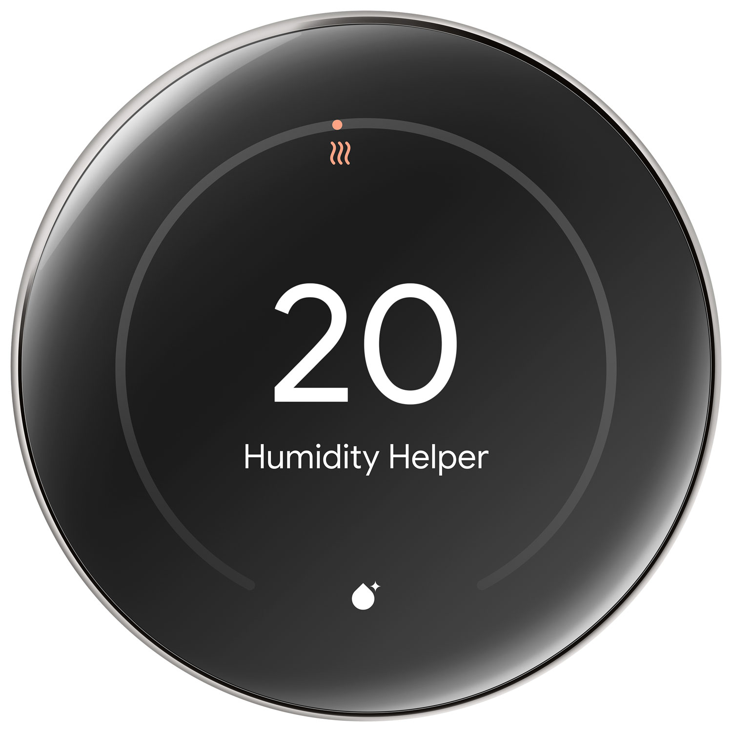 Google Nest Wi-Fi Smart Learning Thermostat - Polished Silver
