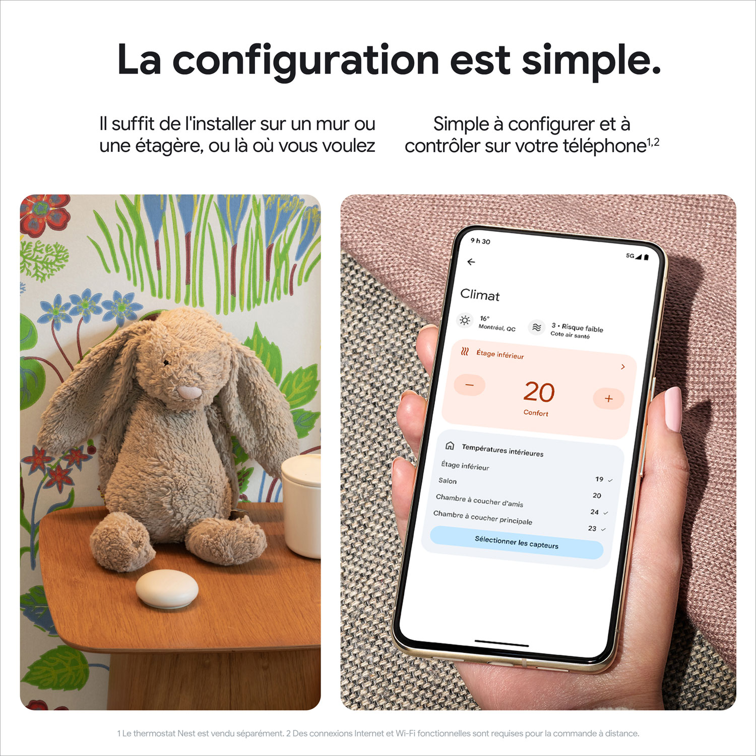 Google Nest Temperature Sensor - Porcelain