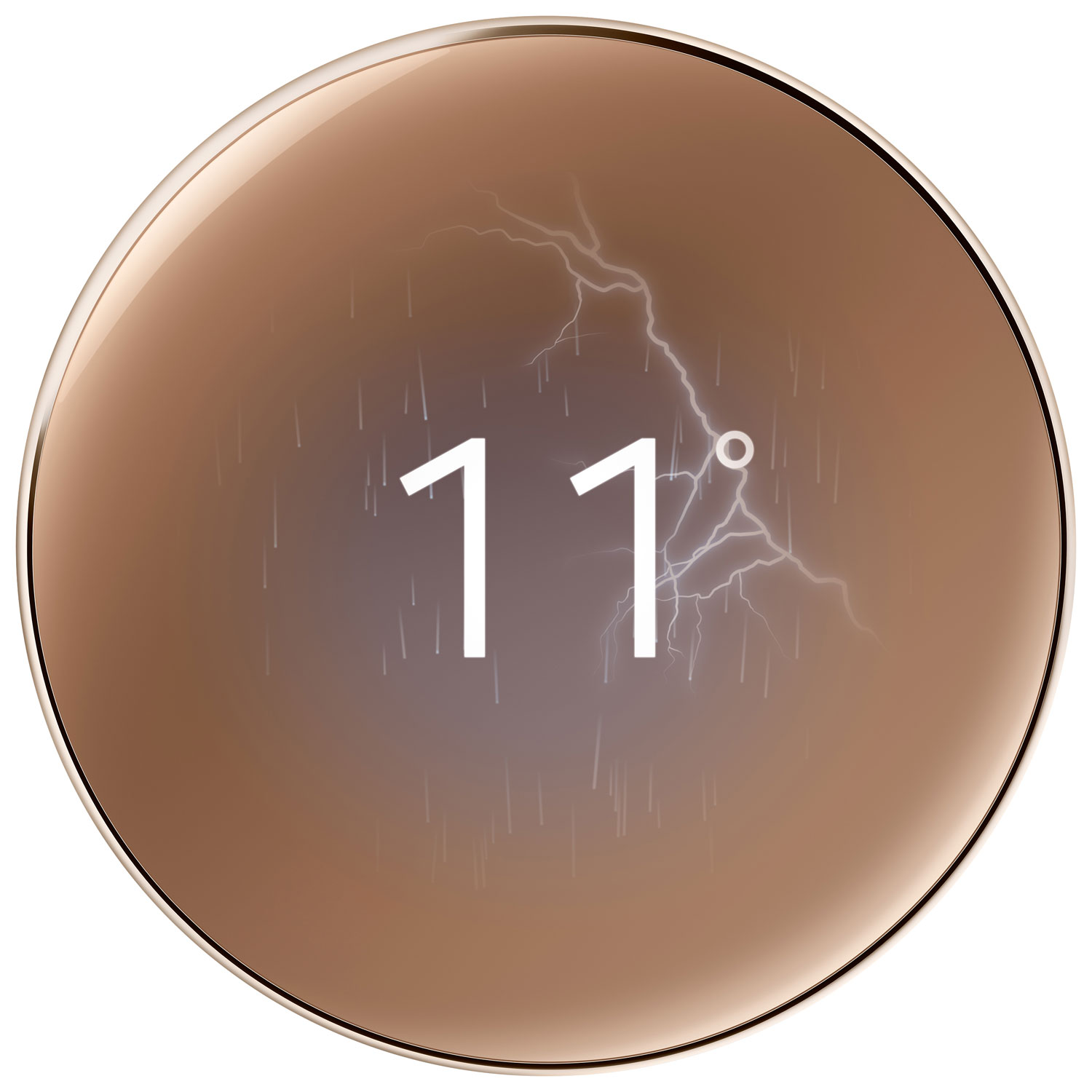 Thermostat intelligent Wi-Fi Nest Learning de Google - Or poli