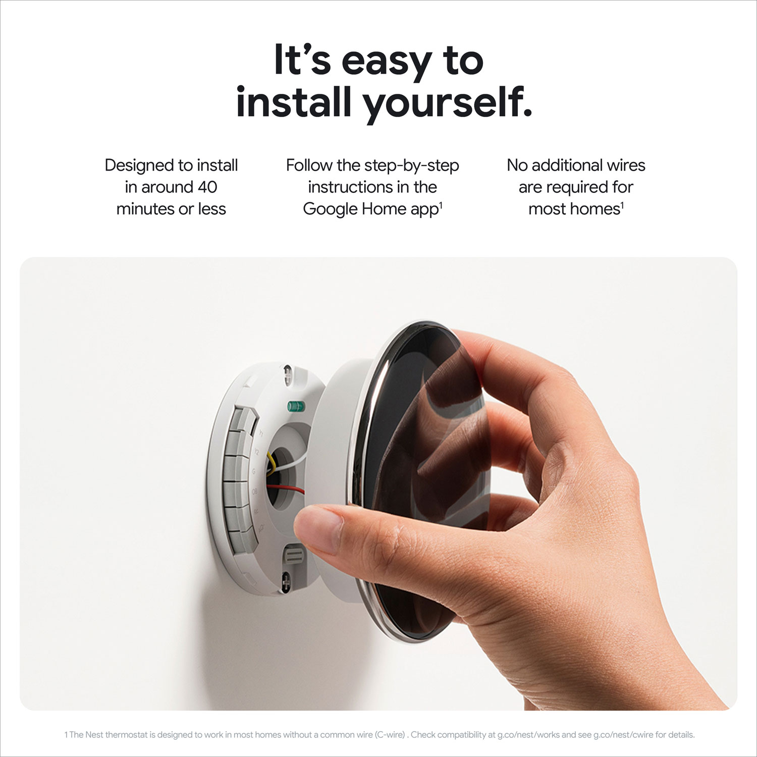 Thermostat intelligent Wi-Fi Nest Learning de Google - Or poli
