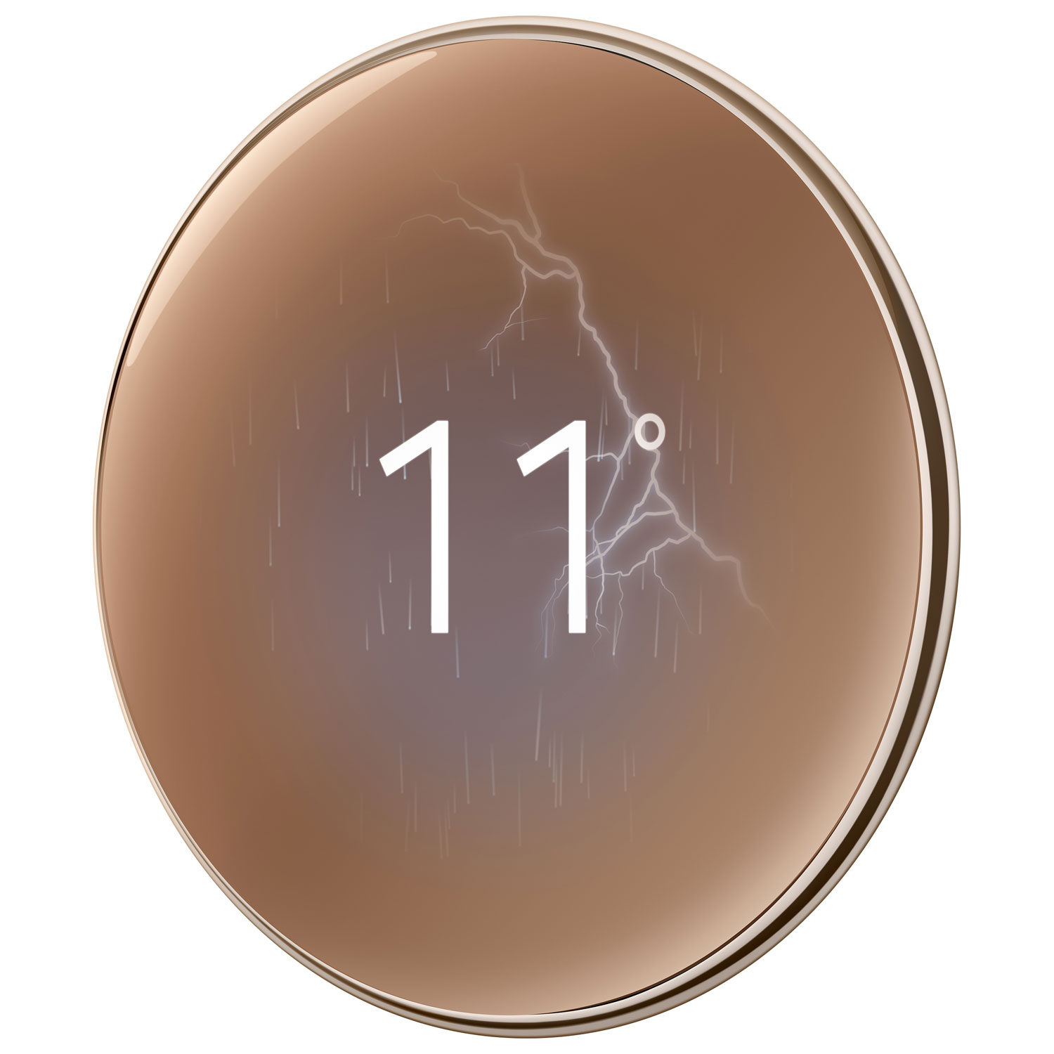 Thermostat intelligent Wi-Fi Nest Learning de Google - Or poli