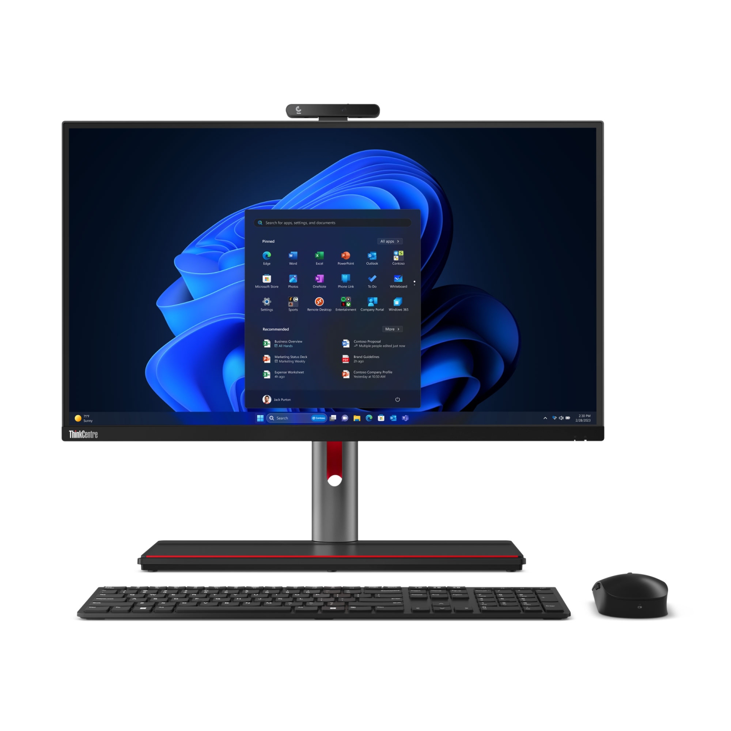 Lenovo ThinkCentre M90a Pro Gen 4 Intel Desktop, 27" IPS LED Backlight, 13th Generation Intel Core i5-13500 vPro, 16, 512GB SSD